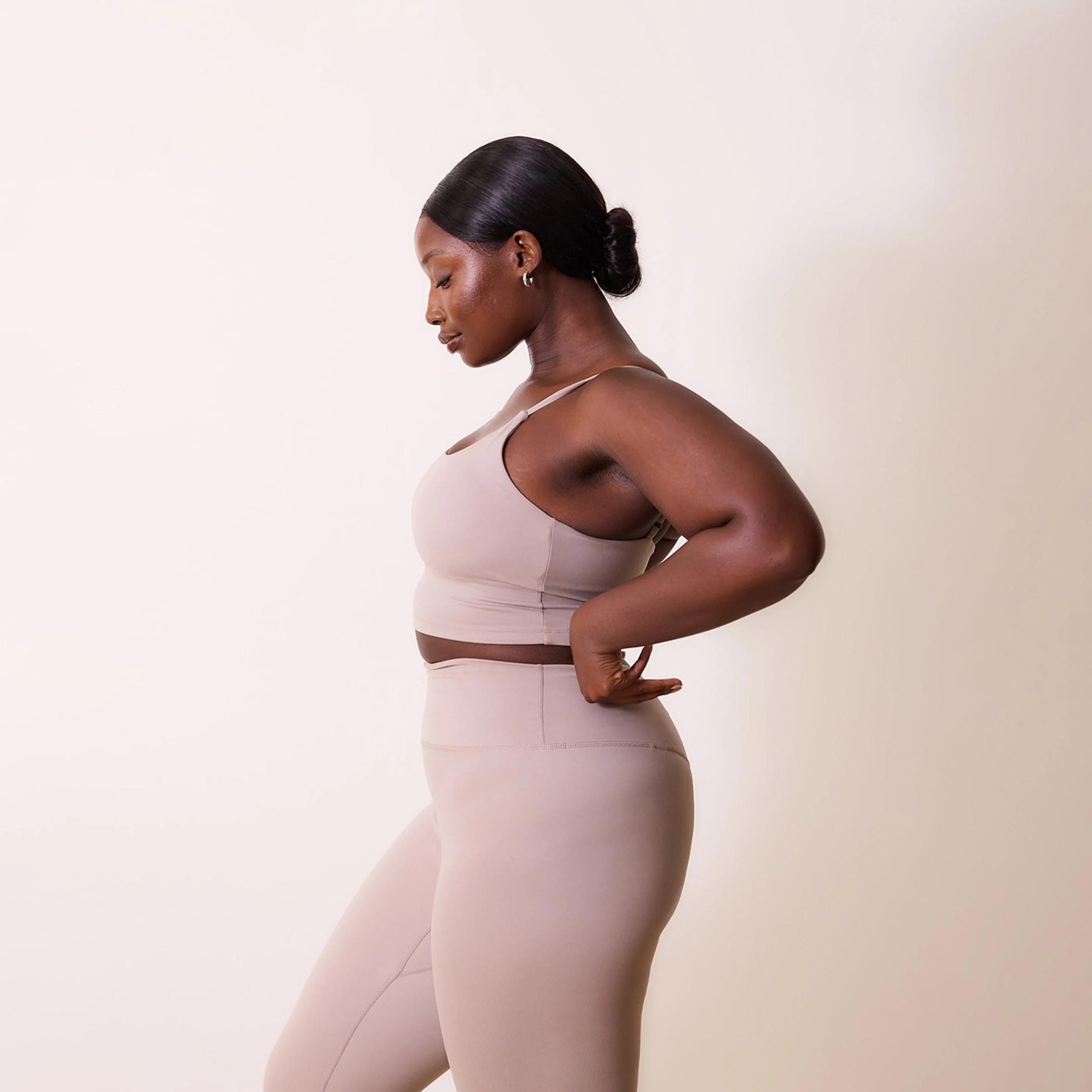 24/7 Revitalise 7/8 High Waisted Leggings - Clay - Image 3