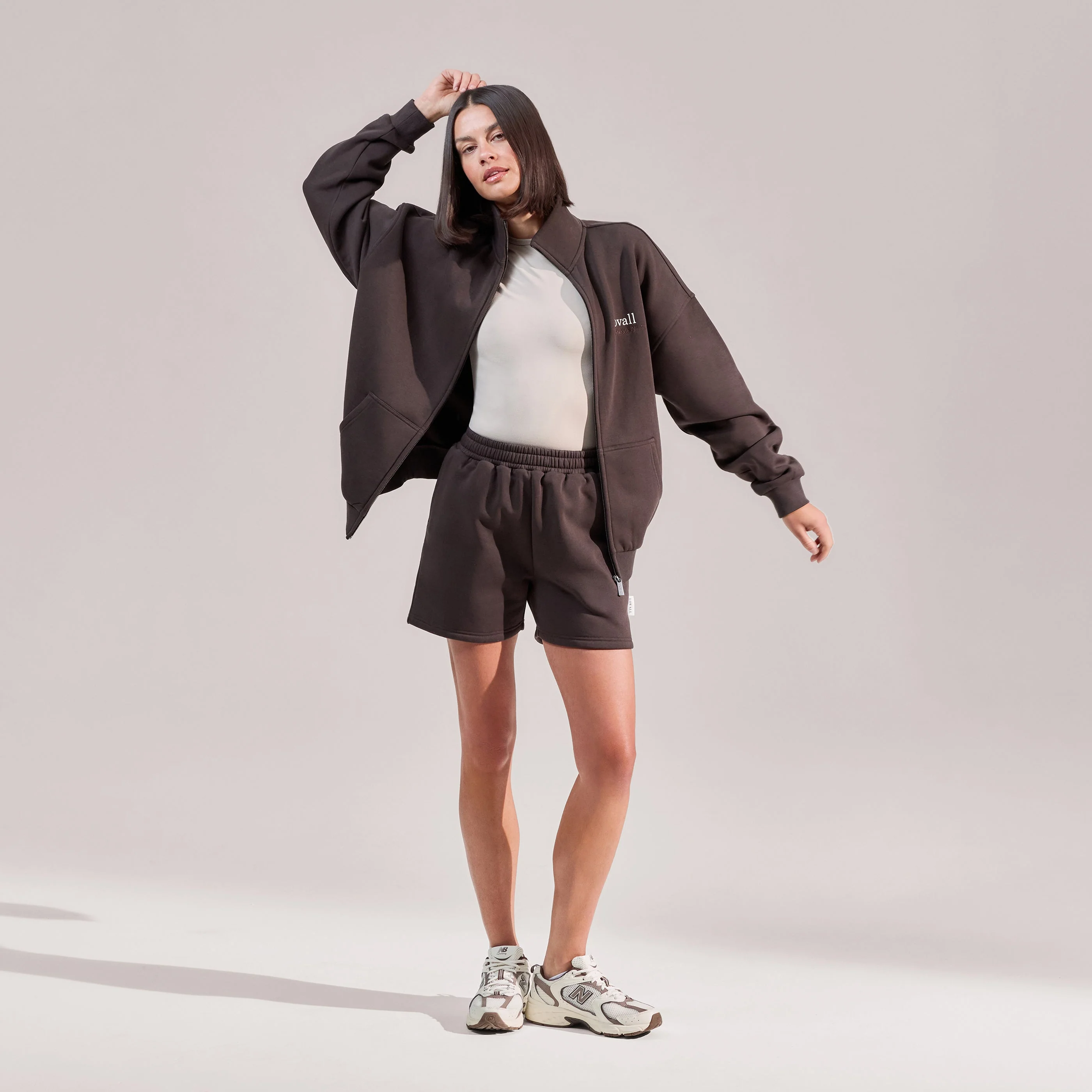 Organic Sweat Shorts - Black Coffee - Image 5