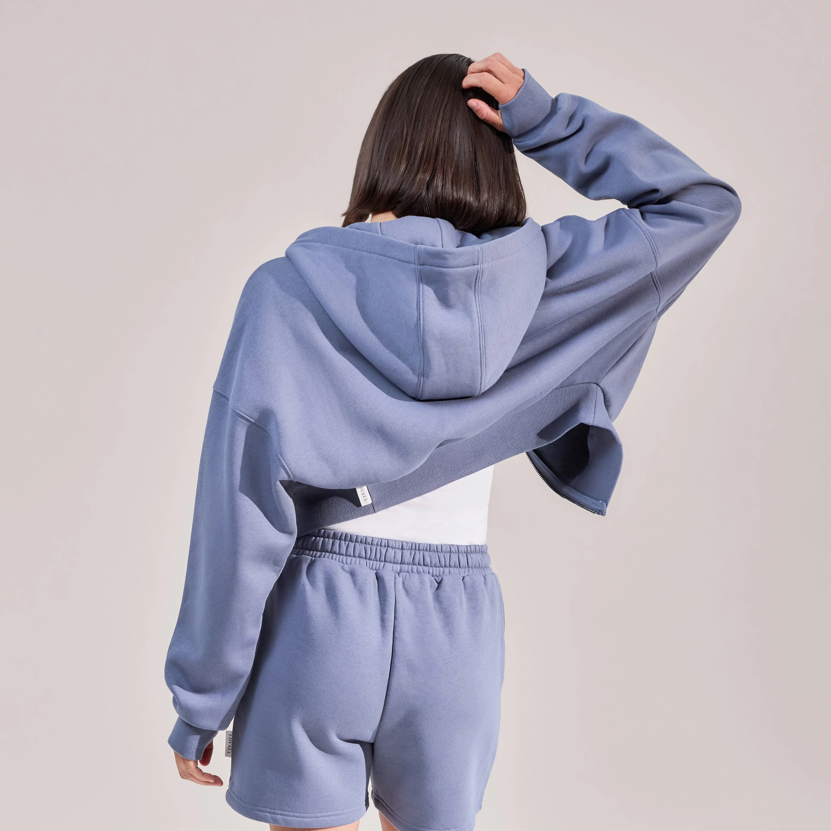 Organic Sweat Shorts - Ice Blue - Image 3