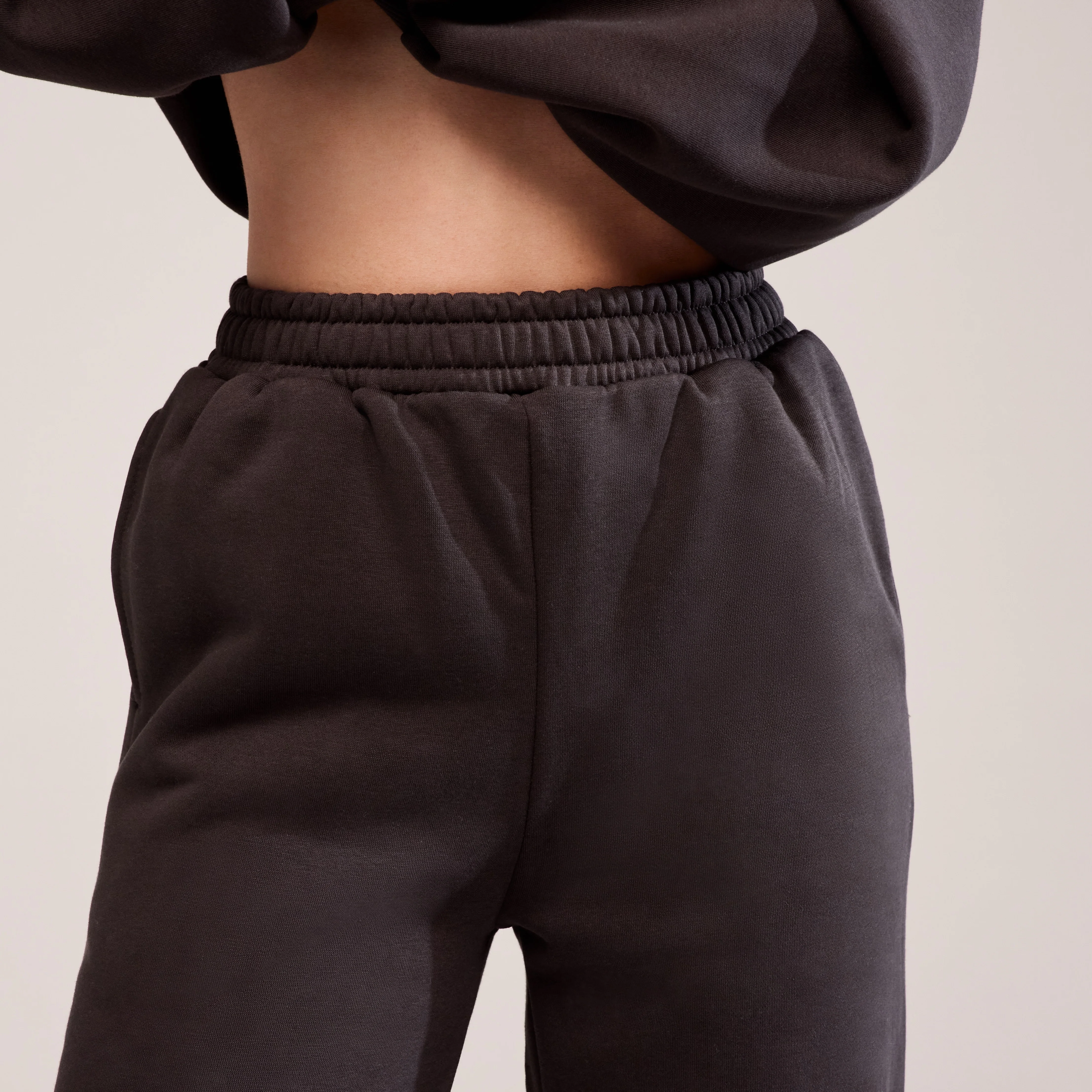 Organic Wide Leg Jogger - Black Coffee - Image 4