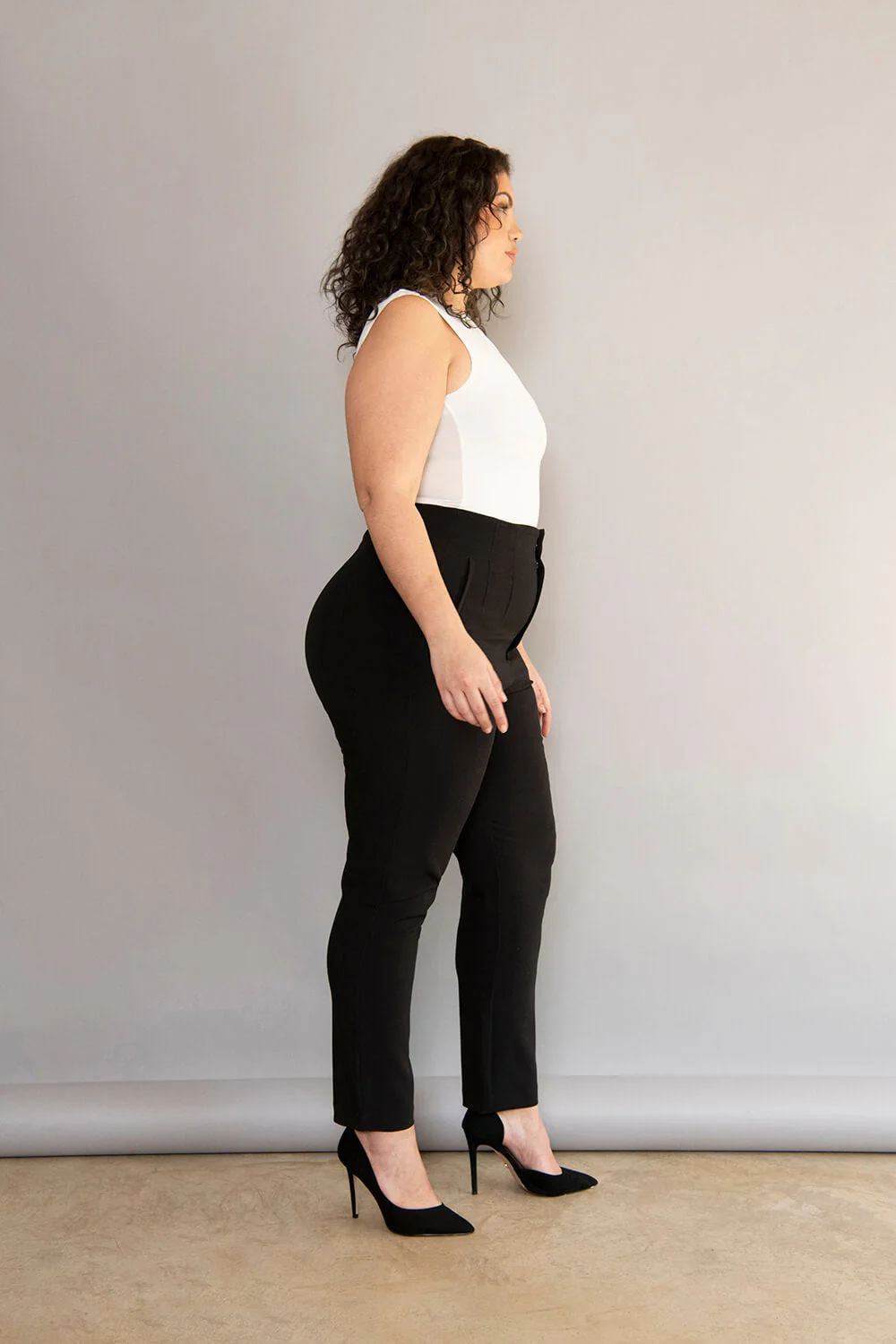 Cigarette Trouser - Black - Image 4