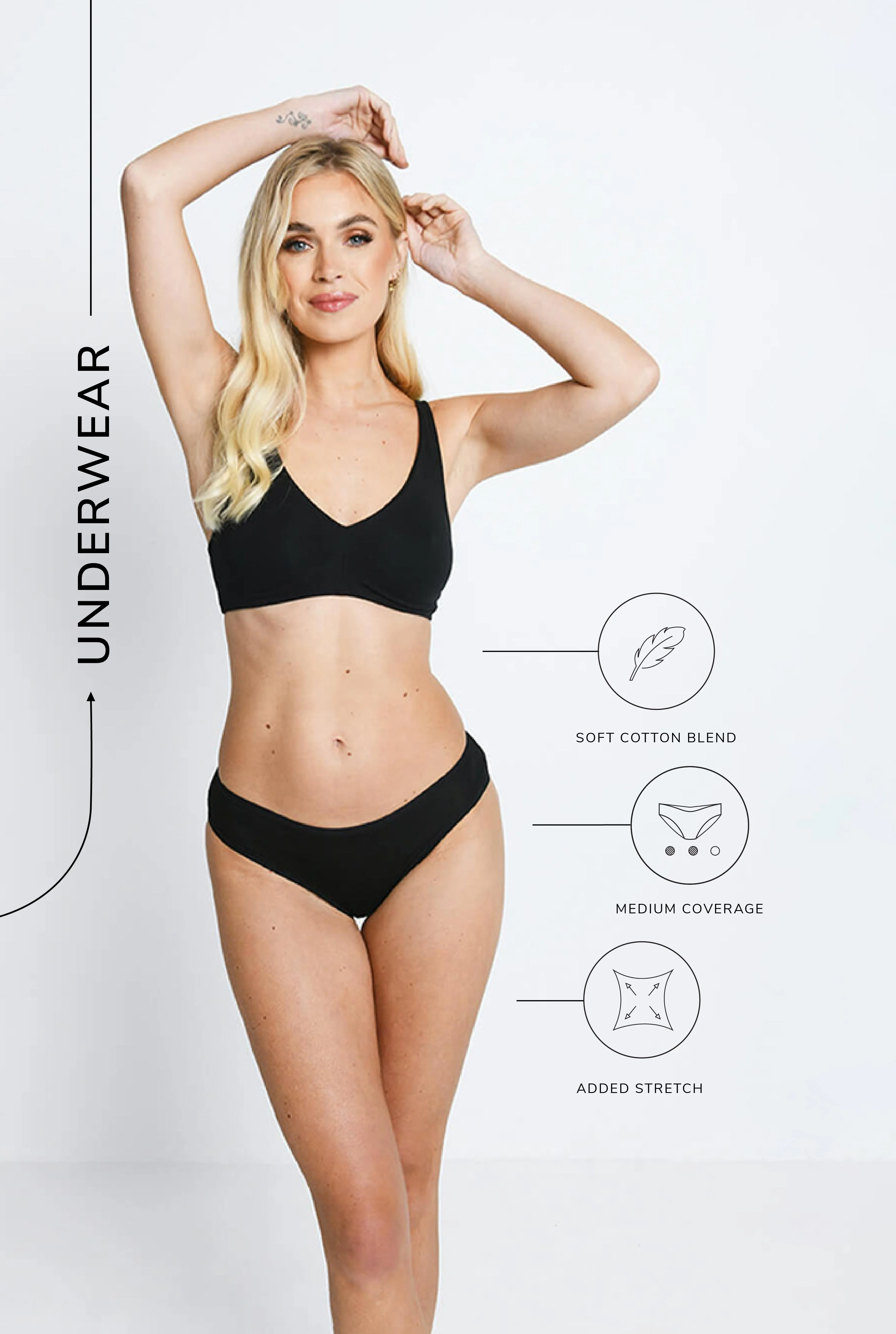 Cotton Blend Brazilian Knickers 3 Pack - Image 7