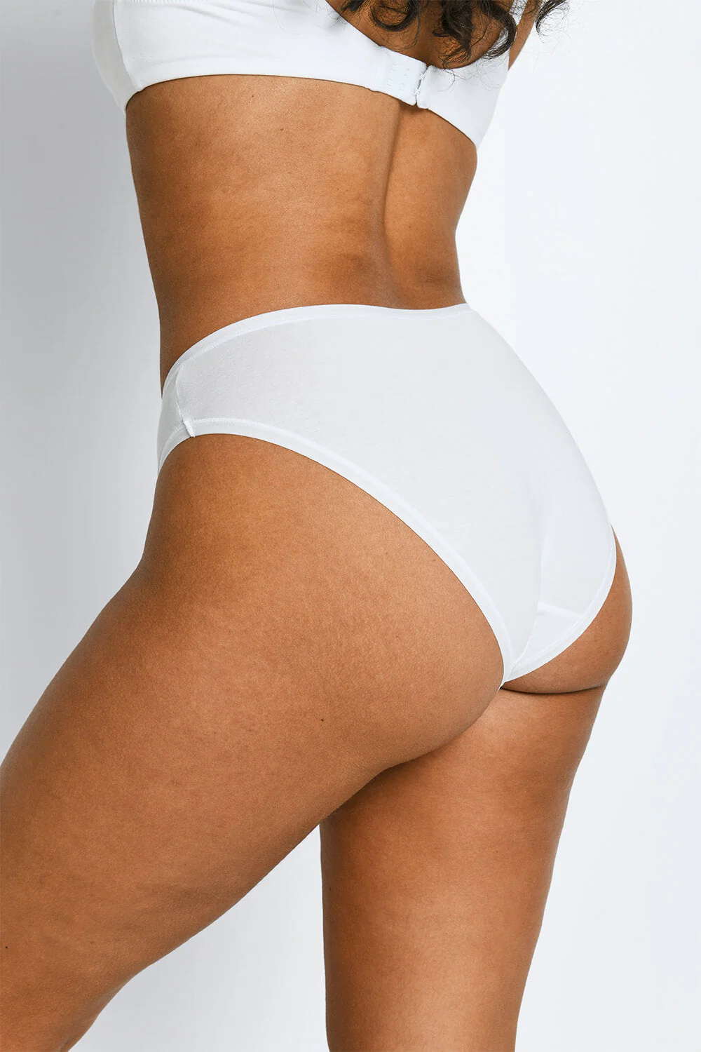 Cotton Blend High Leg Knickers 3 Pack - Image 6