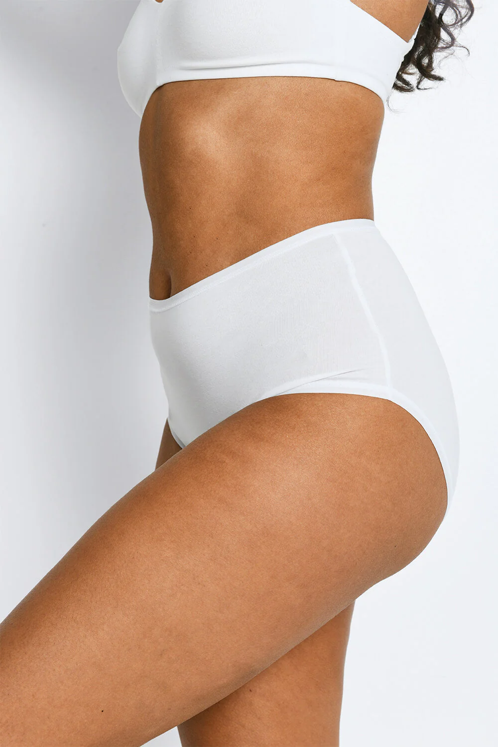 Cotton Blend High Rise Full Briefs 3 Pack - Image 6