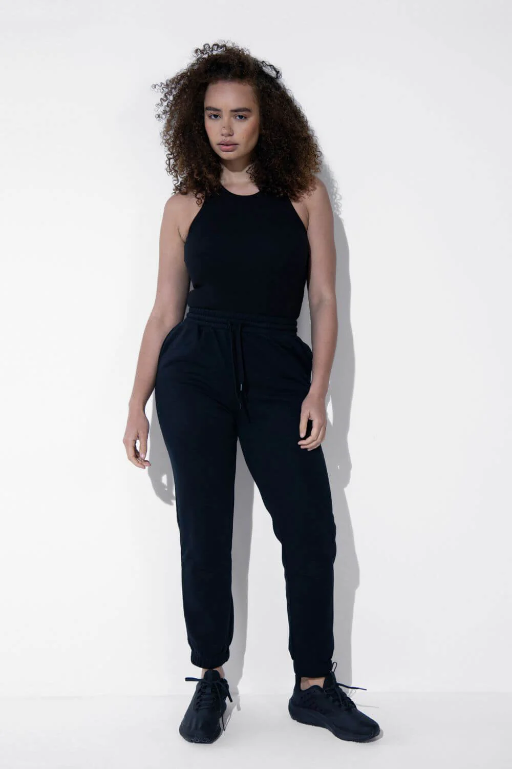 Cotton Rib Tank - Black - Image 6