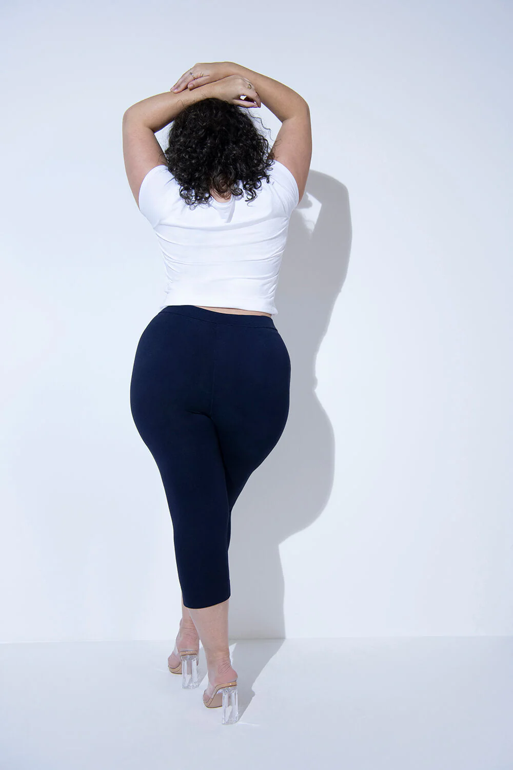 Crop Stretch Trouser - Navy - Image 8