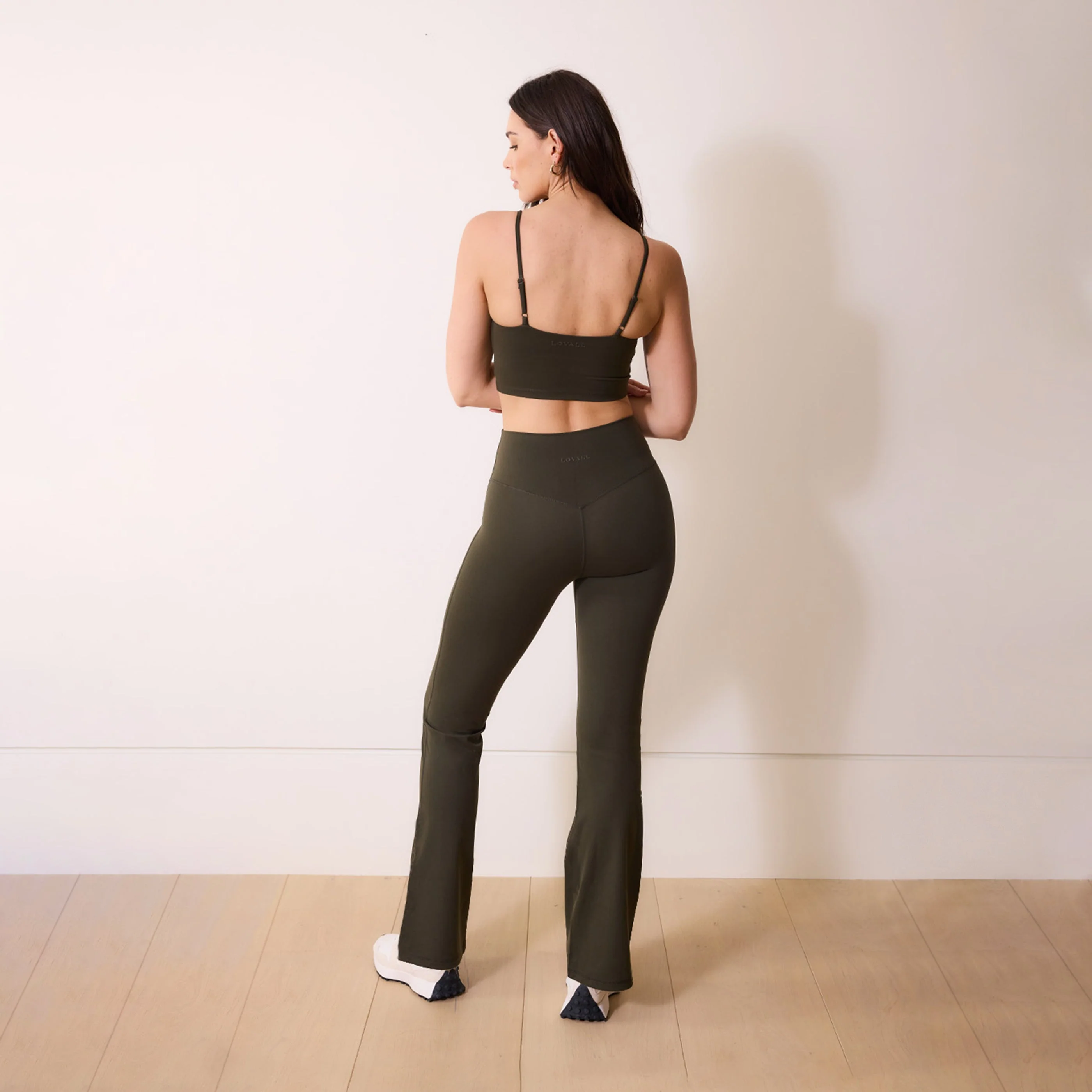 Curve 24/7 Revitalise Flare Leggings - Deep Olive - Image 3