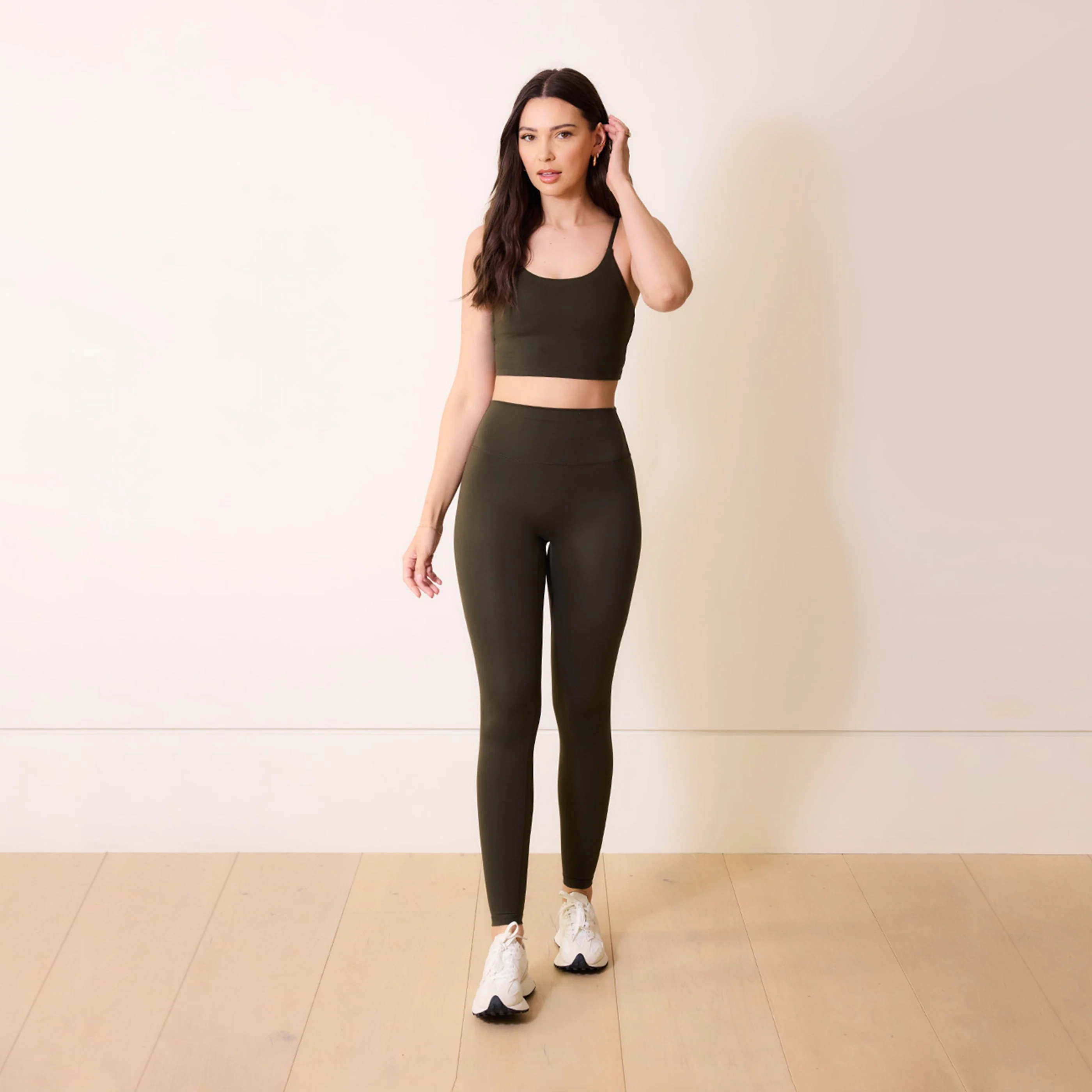 Curve 24/7 Revitalise Sports Bra - Deep Olive - Image 2