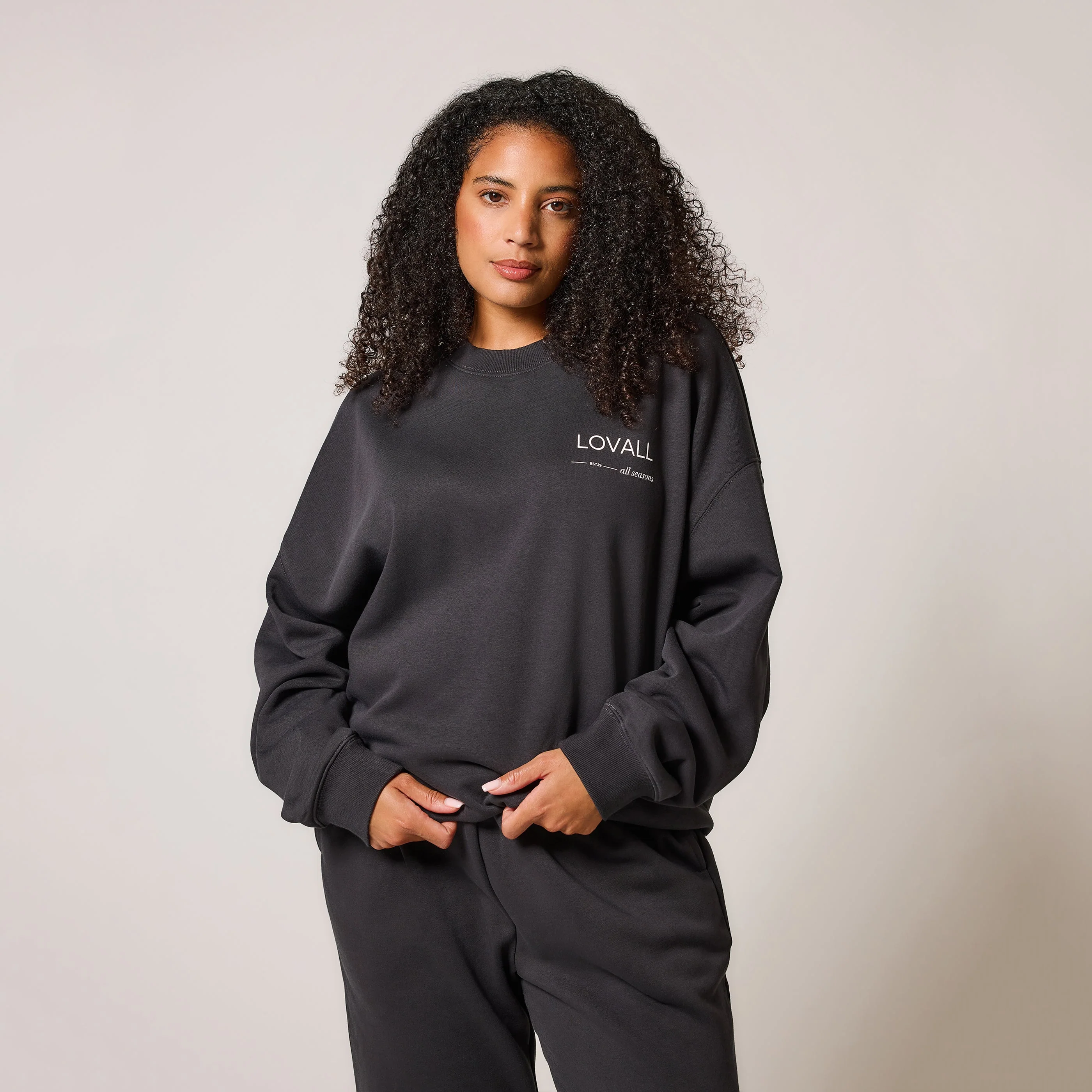 Curve Organic Oversized Sweatshirt Style 3 - Shadow