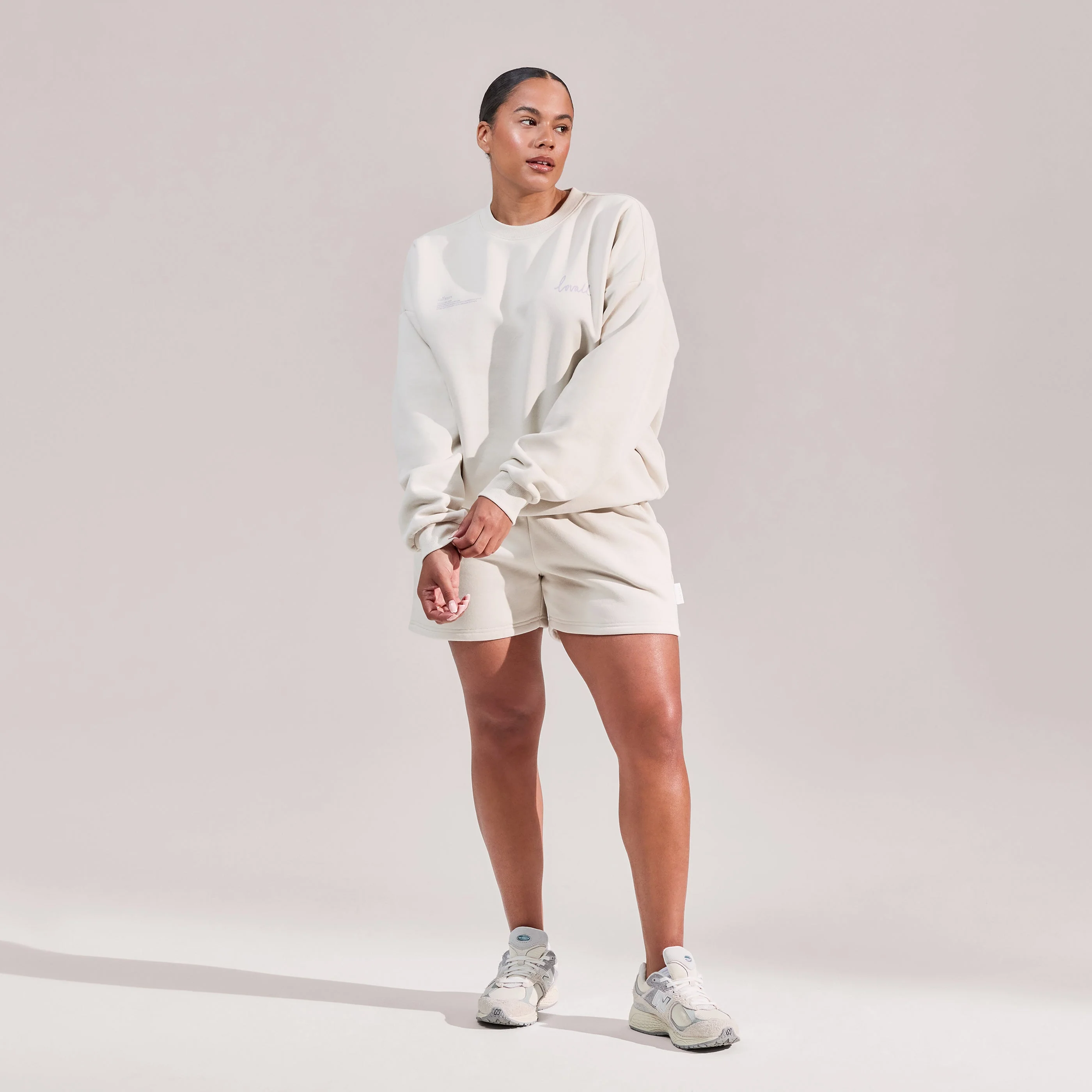 Curve Organic Sweat Shorts - Ecru