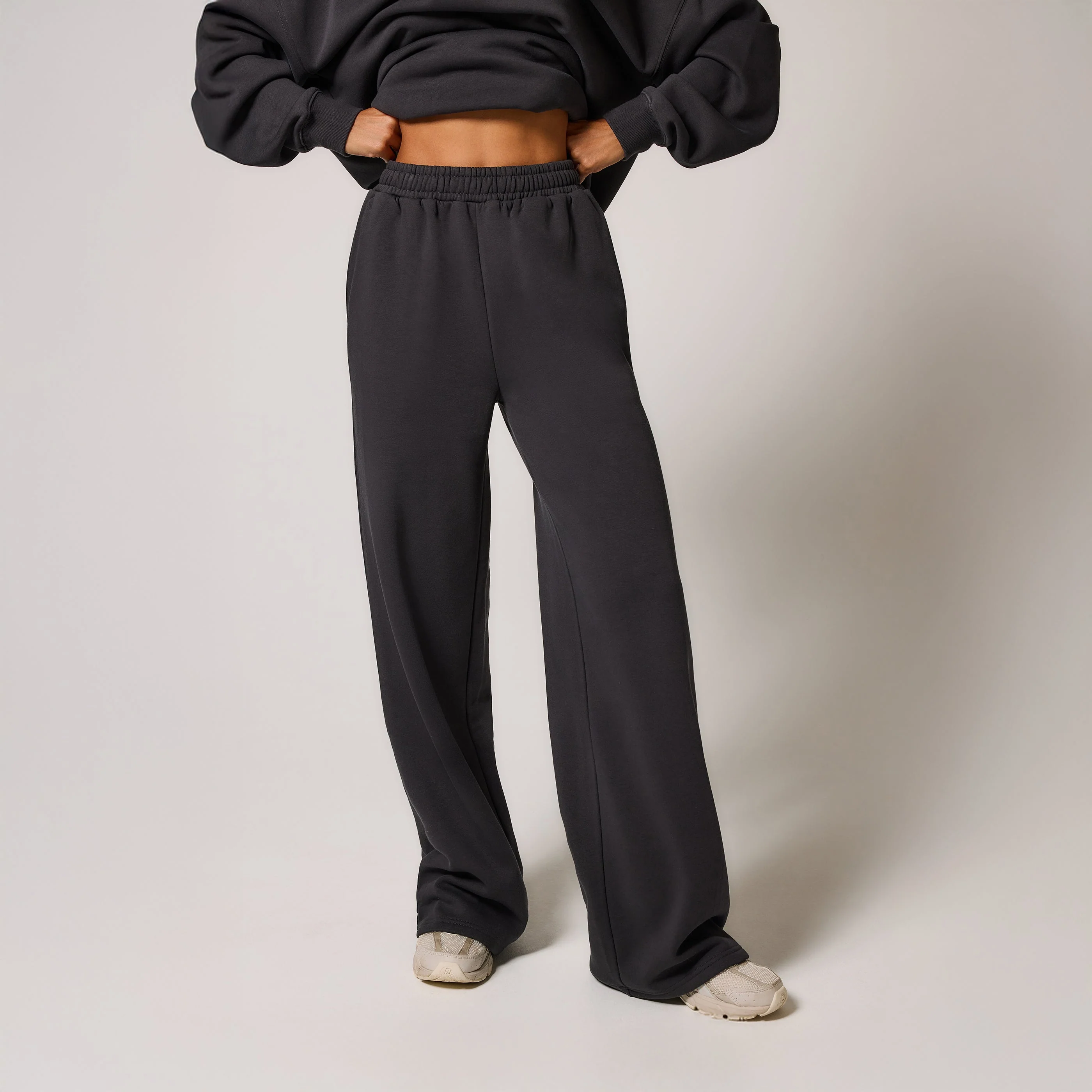 Curve Organic Wide Leg Jogger - Shadow - Image 4