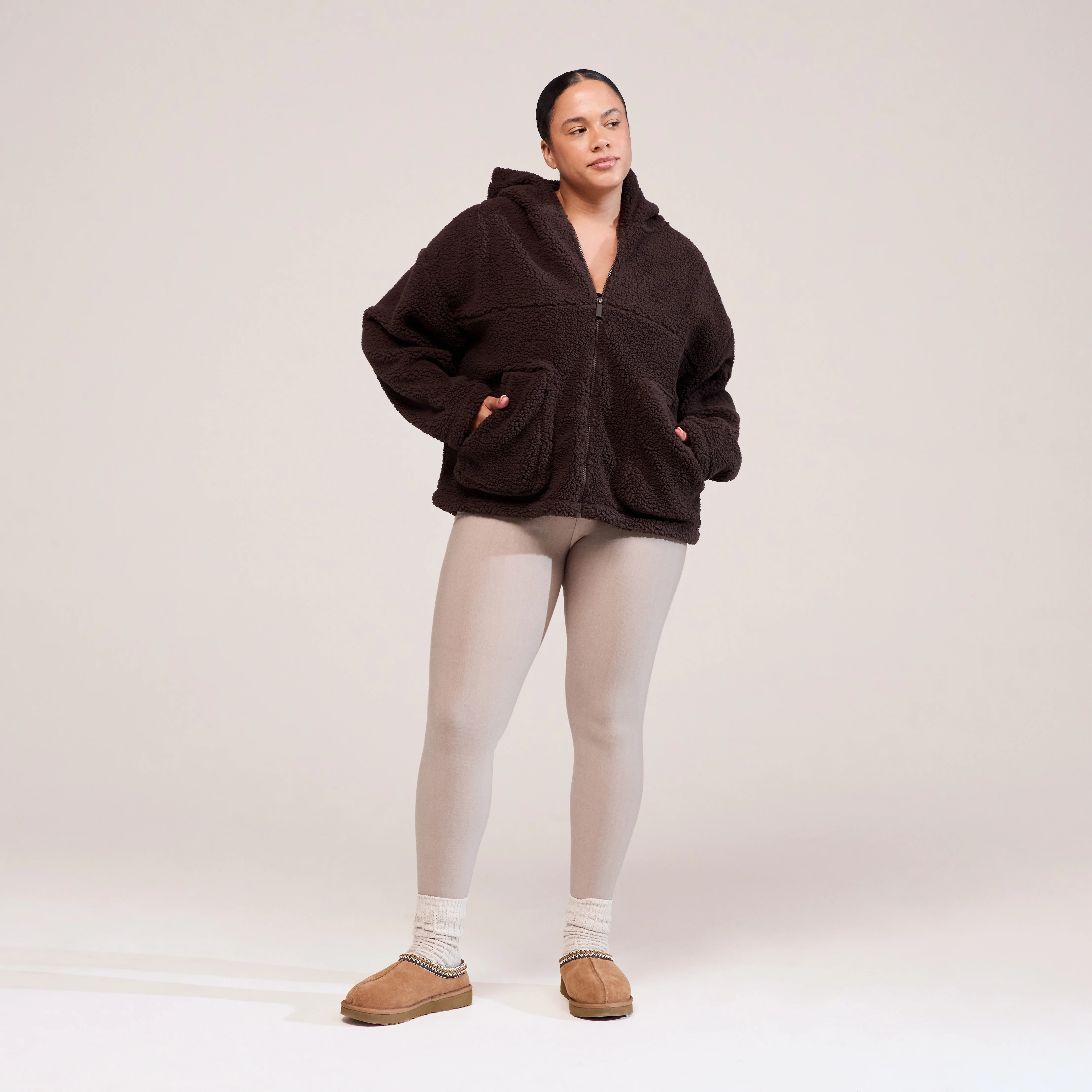 Curve Borg Fleece - Espresso Brown