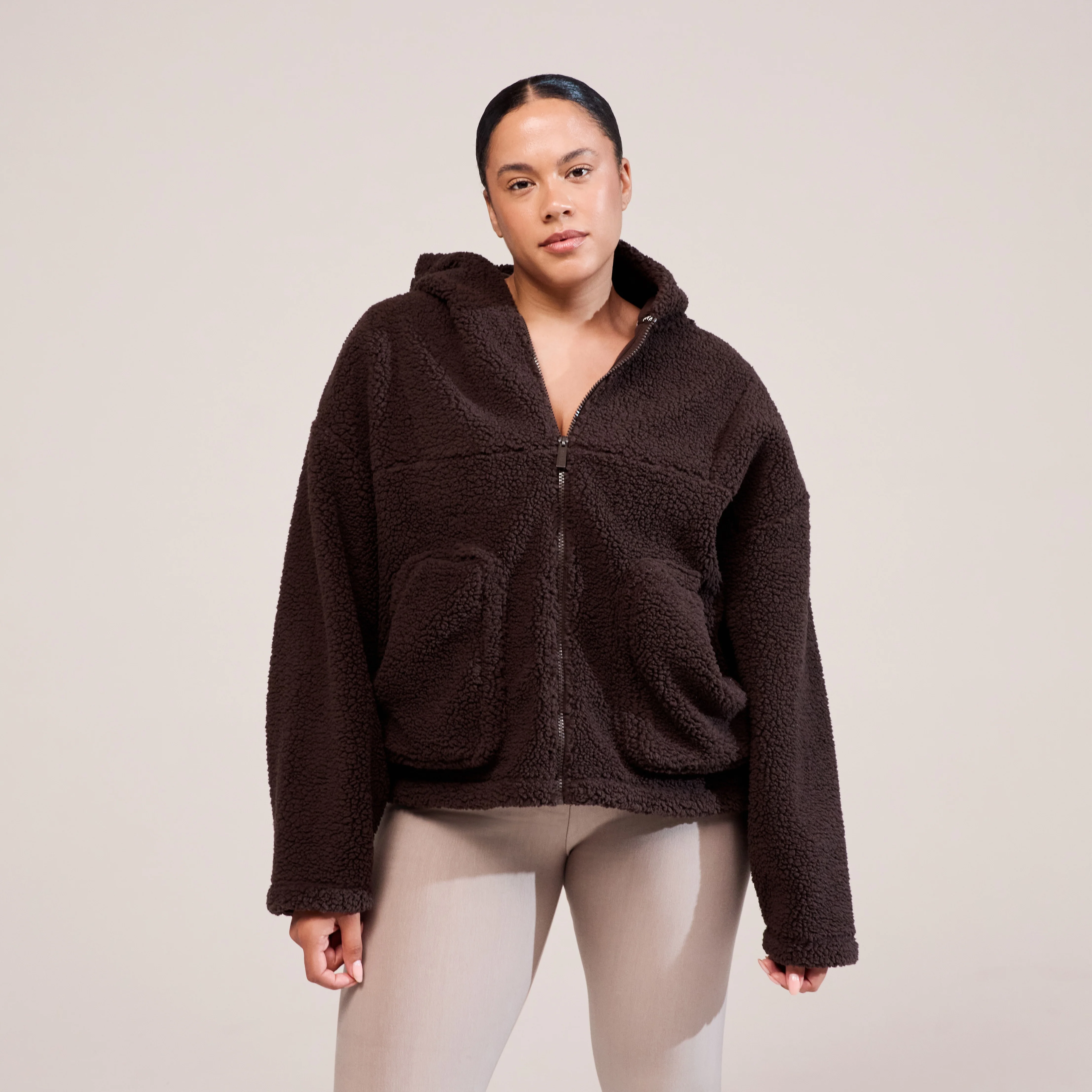 Curve Borg Fleece - Espresso Brown - Image 2
