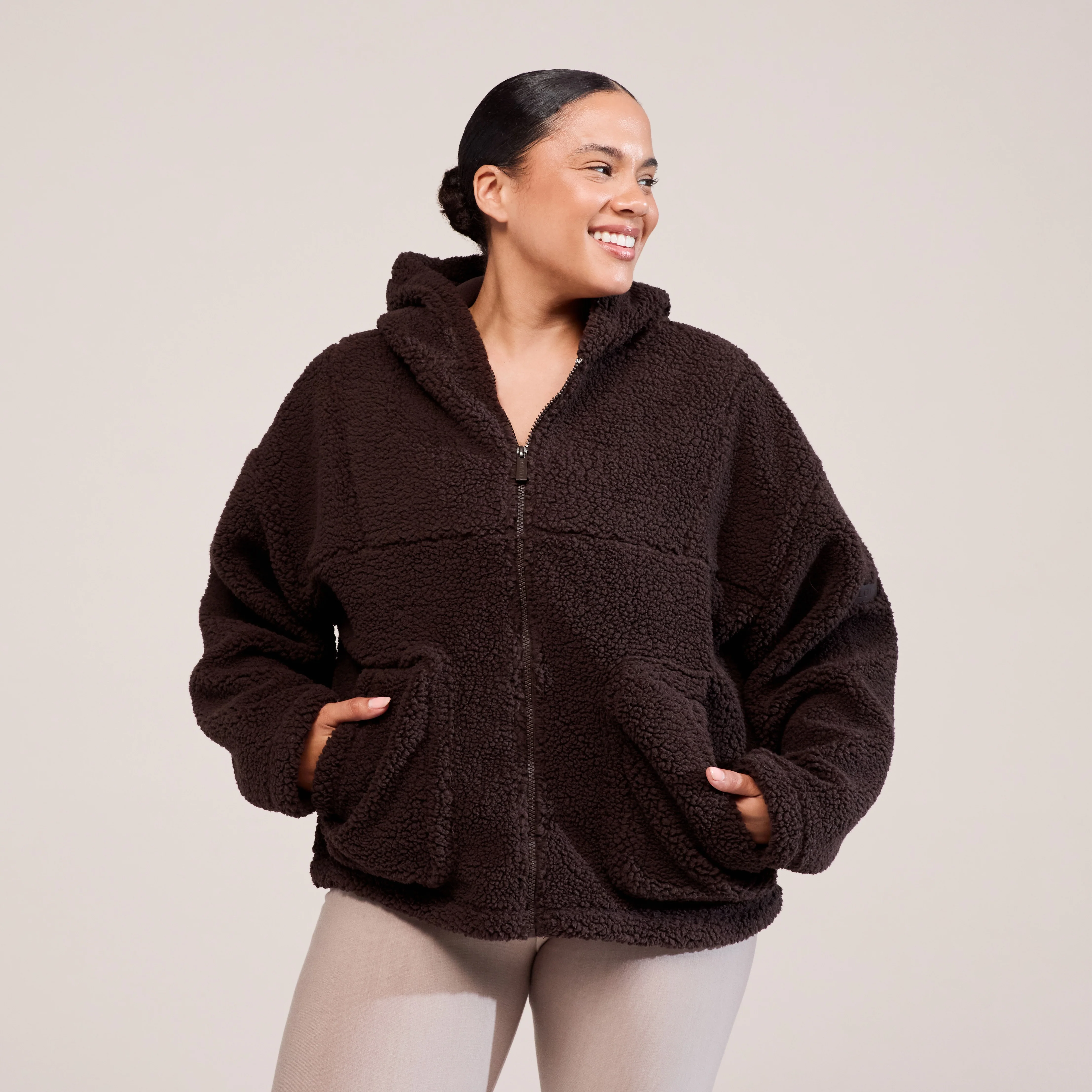 Curve Borg Fleece - Espresso Brown - Image 3