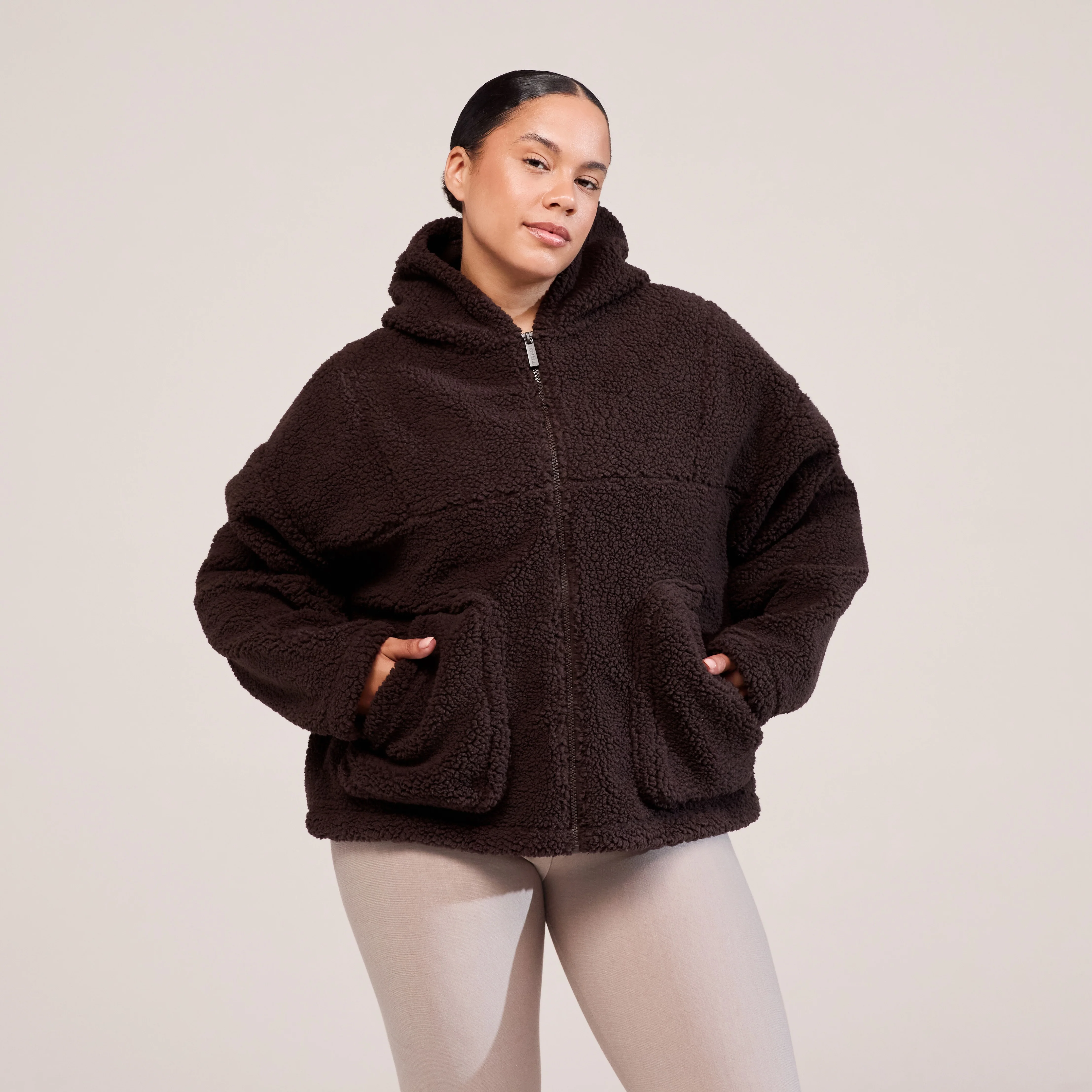 Curve Borg Fleece - Espresso Brown - Image 4