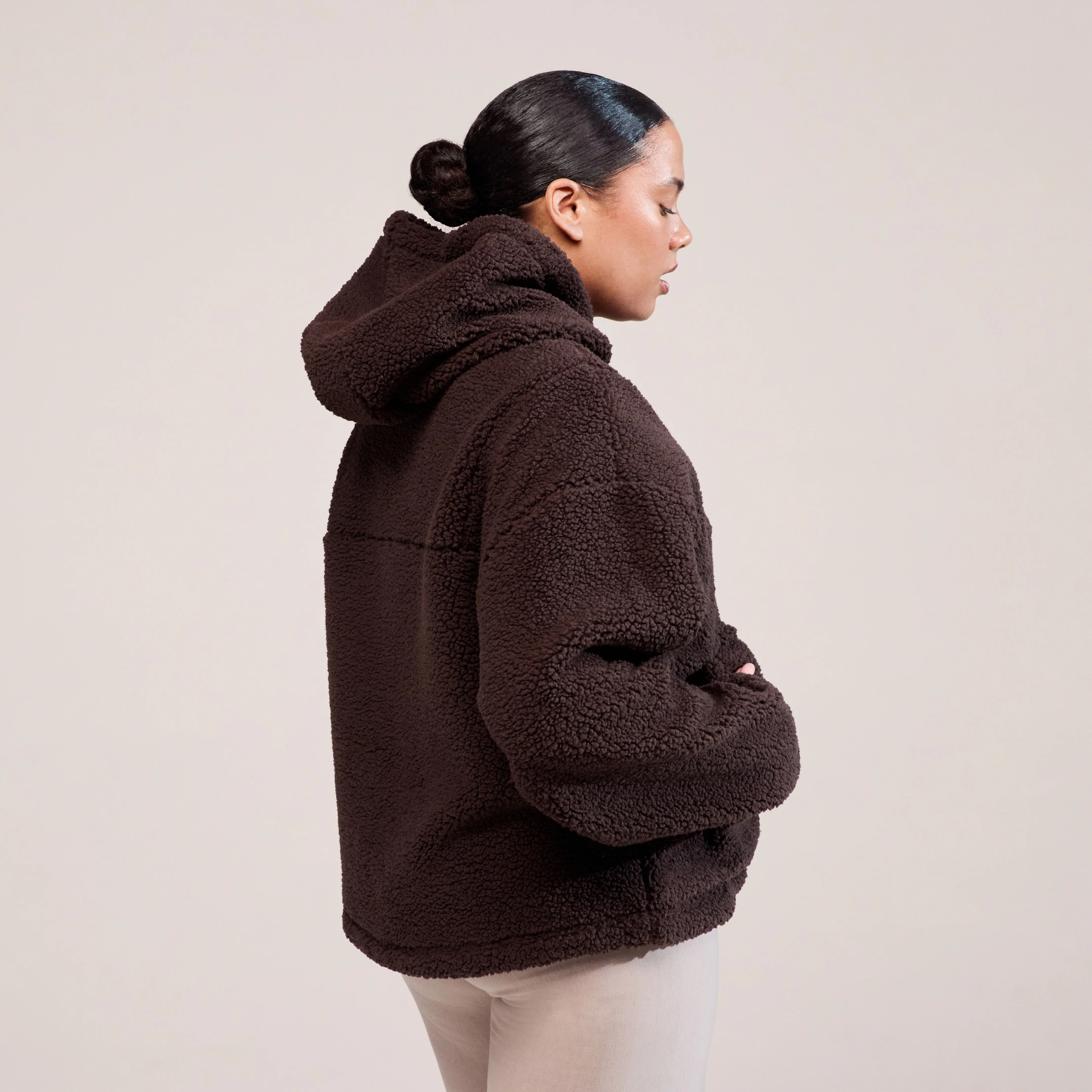 Curve Borg Fleece - Espresso Brown - Image 5