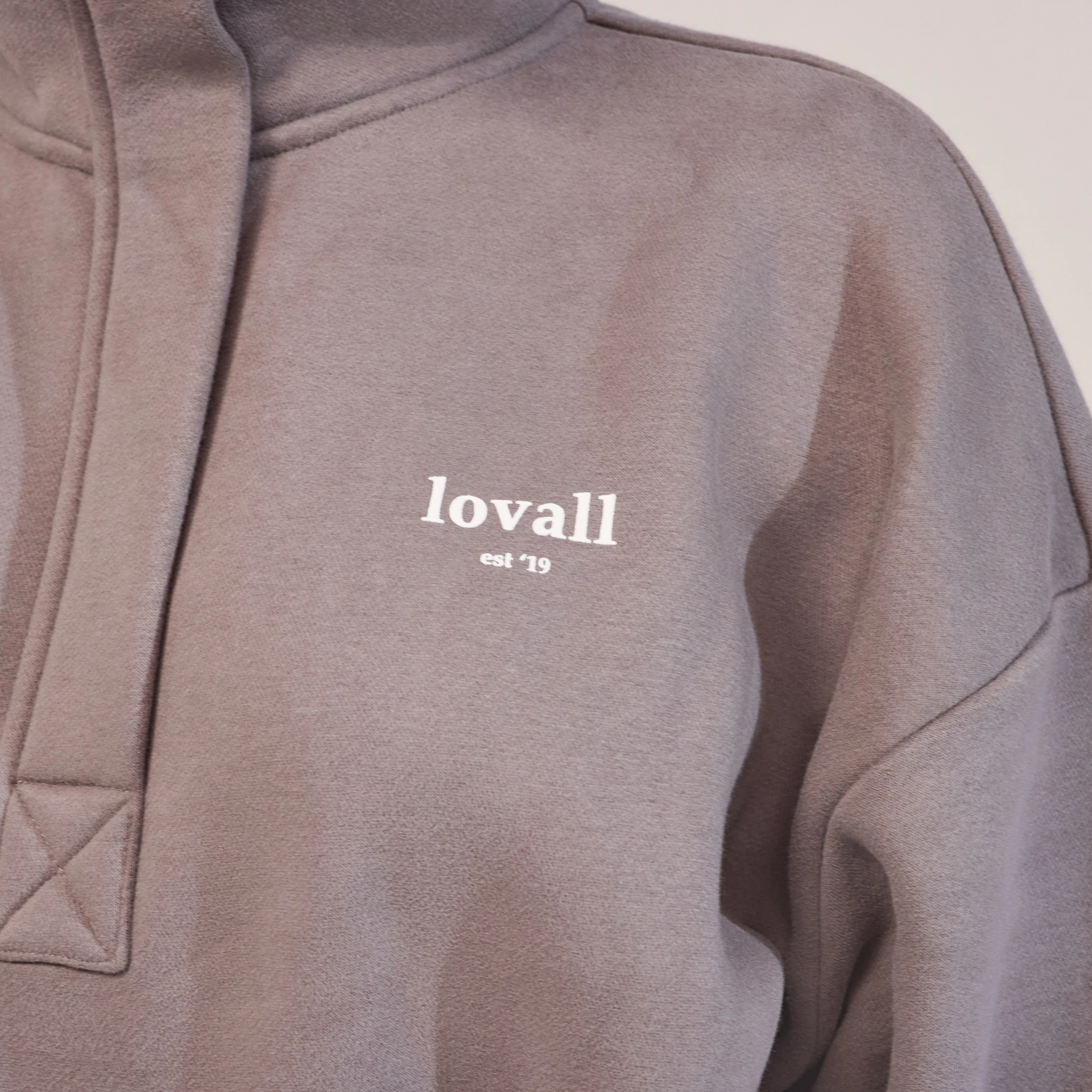 Curve Heavyweight 1/4 Zip Sweatshirt - Mocha - Image 6