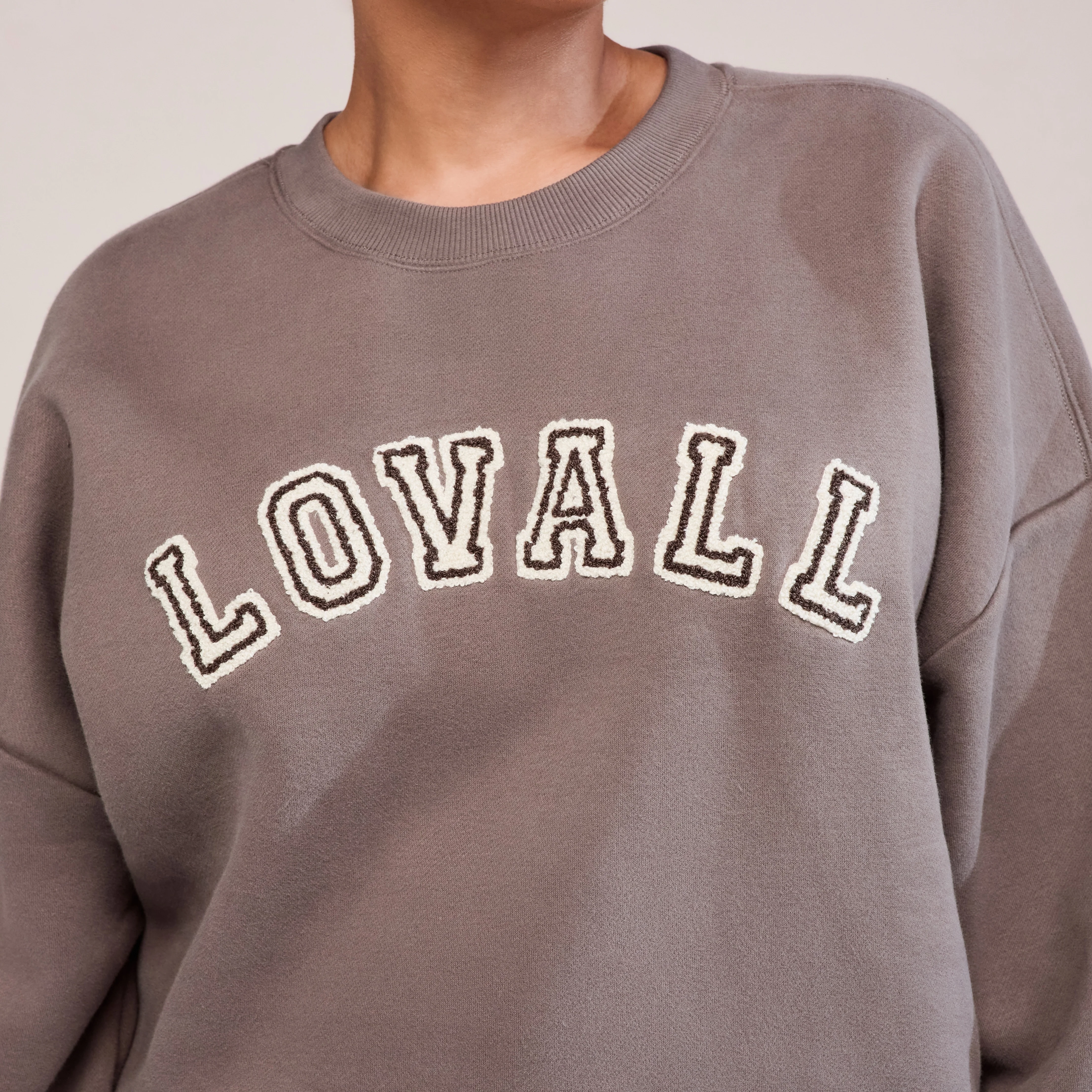 Curve Heavyweight Oversized Sweatshirt Campus - Mocha - Image 4