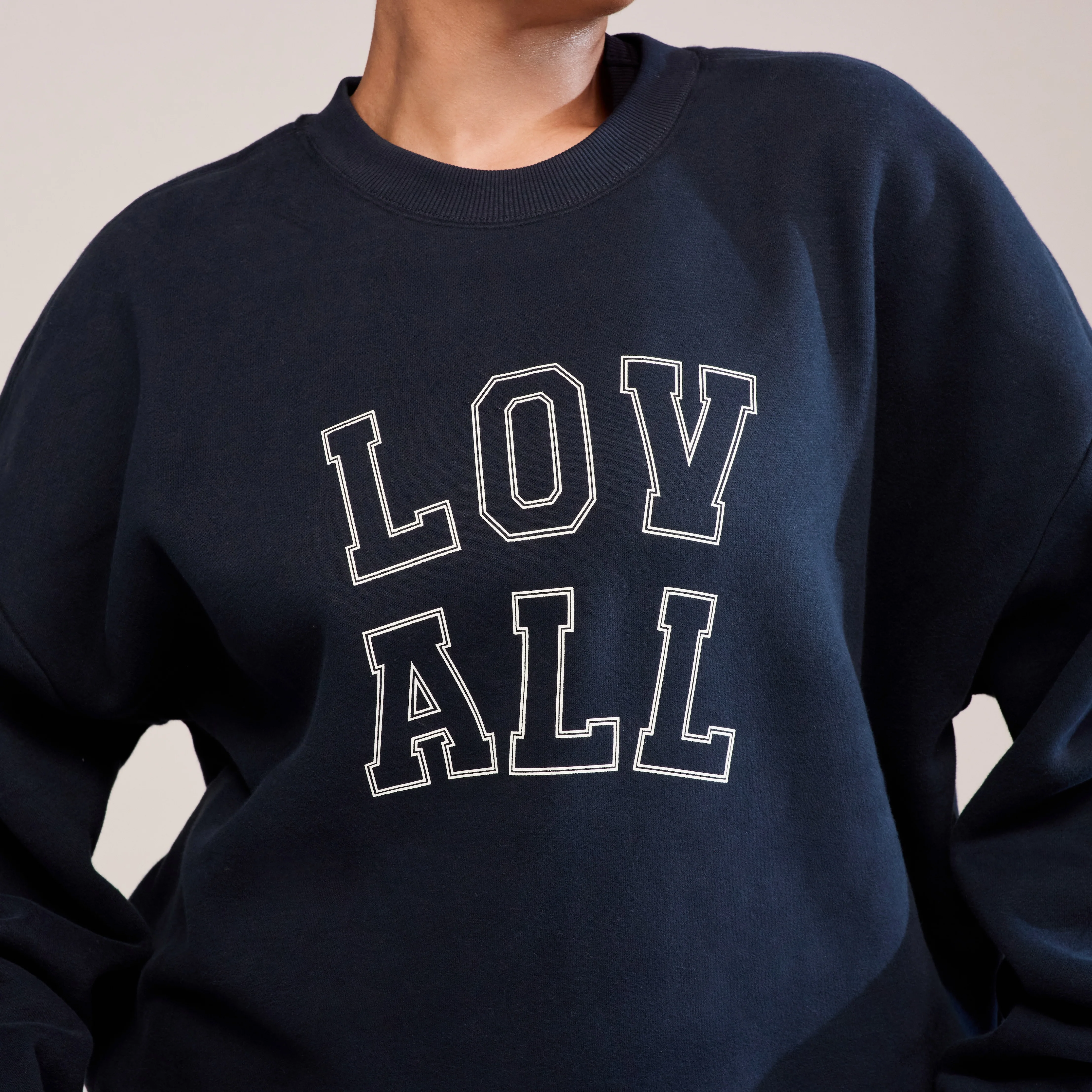 Curve Heavyweight Oversized Sweatshirt Varsity - Vintage Navy - Image 3