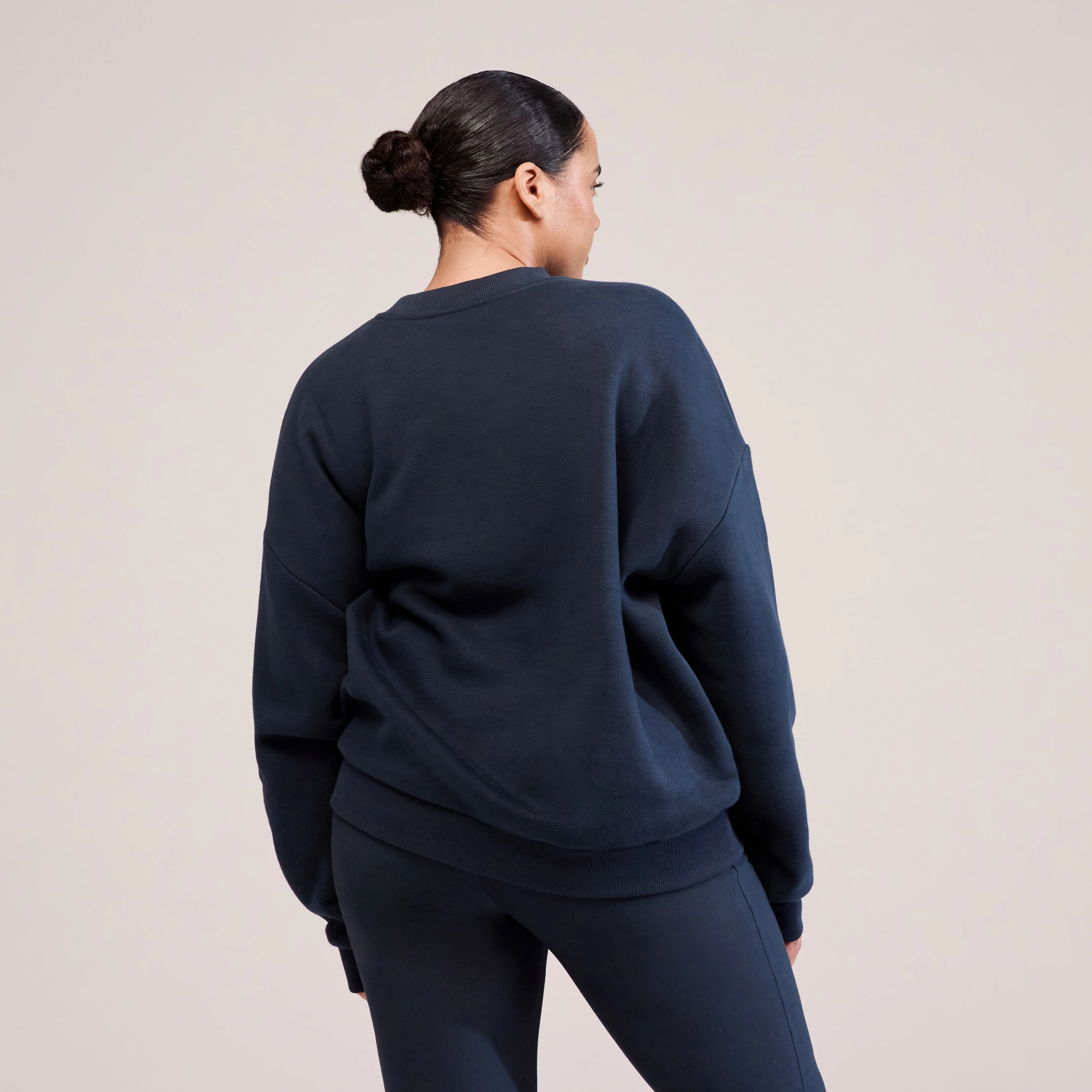 Curve Heavyweight Oversized Sweatshirt Varsity - Vintage Navy - Image 4