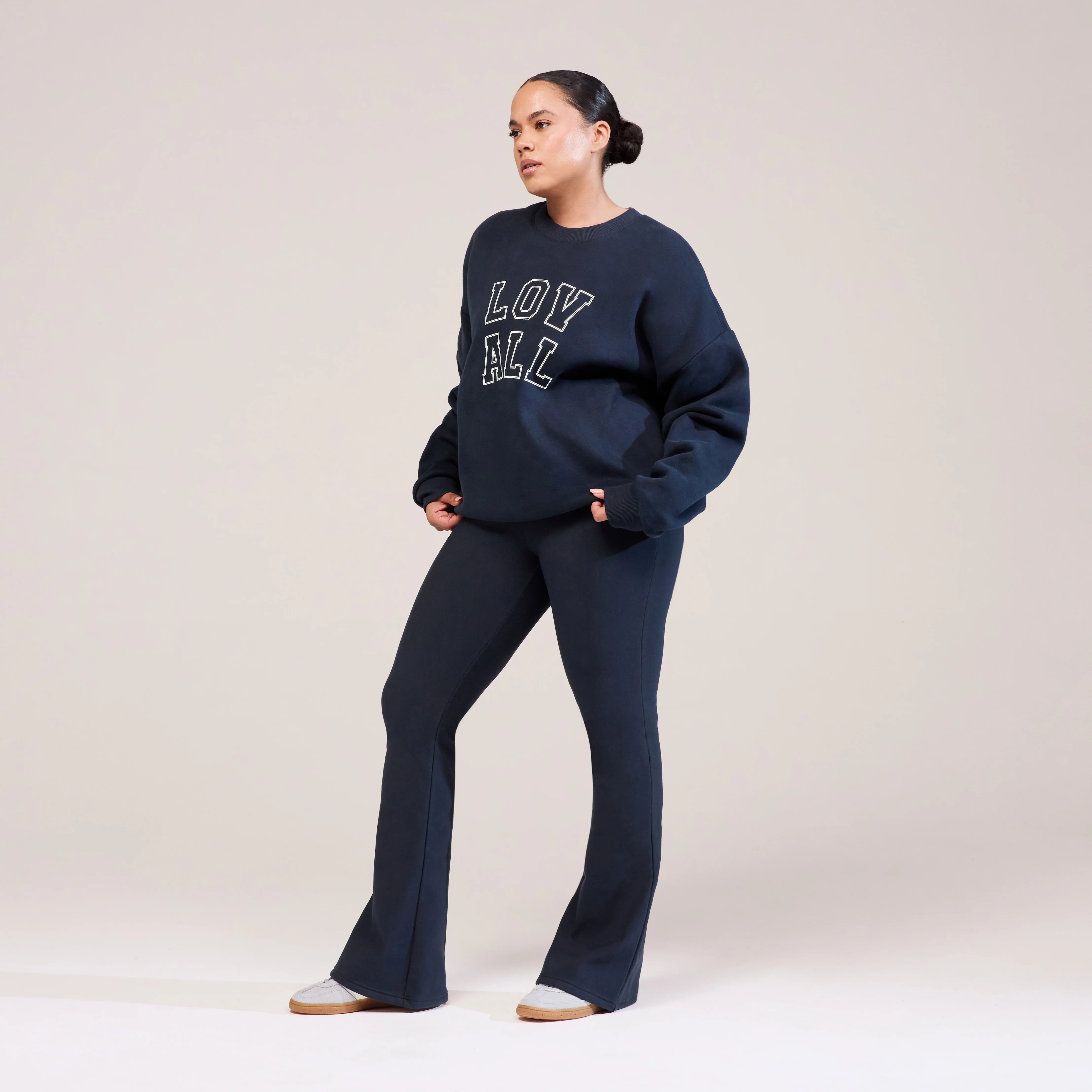 Curve Heavyweight Oversized Sweatshirt Varsity - Vintage Navy - Image 5