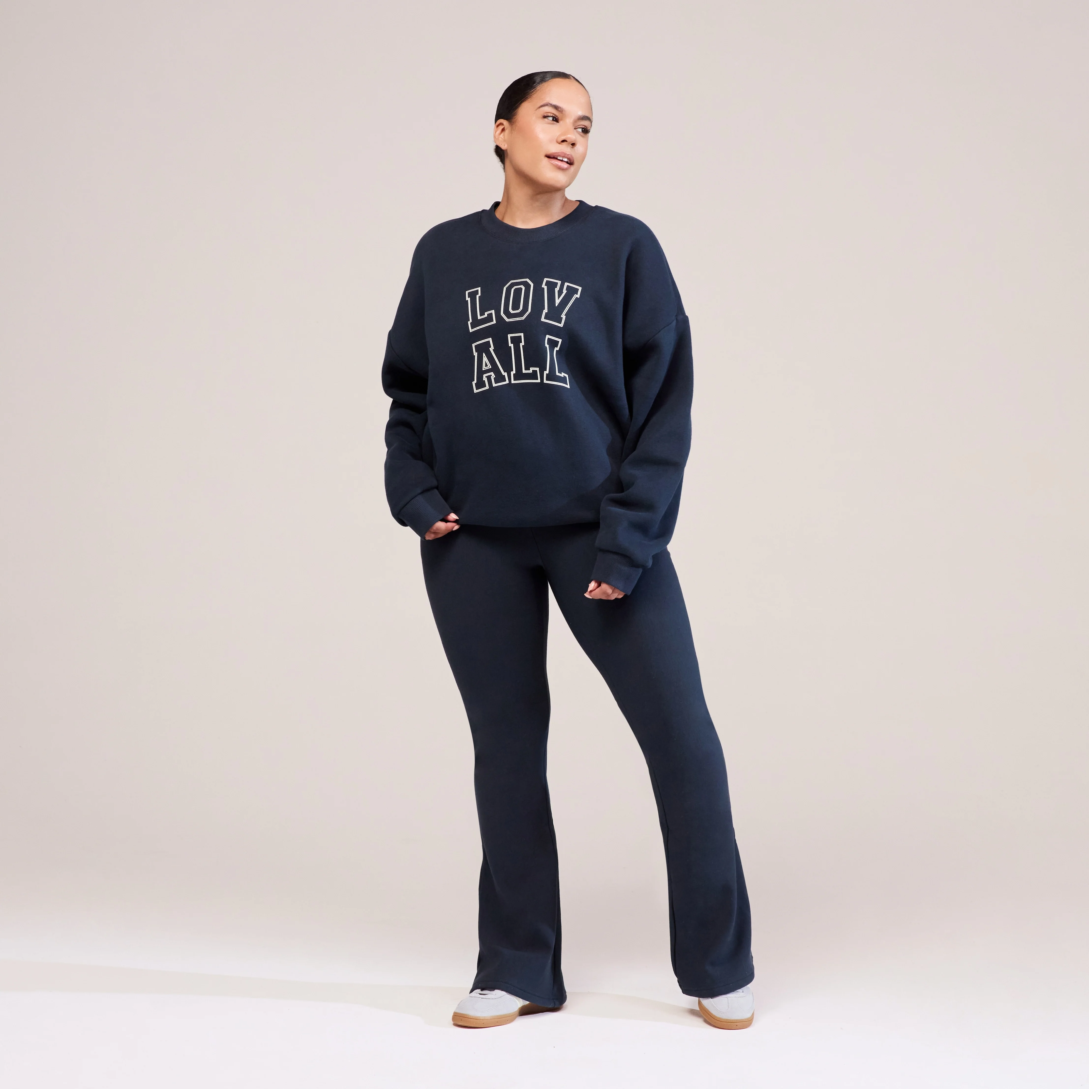 Curve Heavyweight Oversized Sweatshirt Varsity - Vintage Navy - Image 6