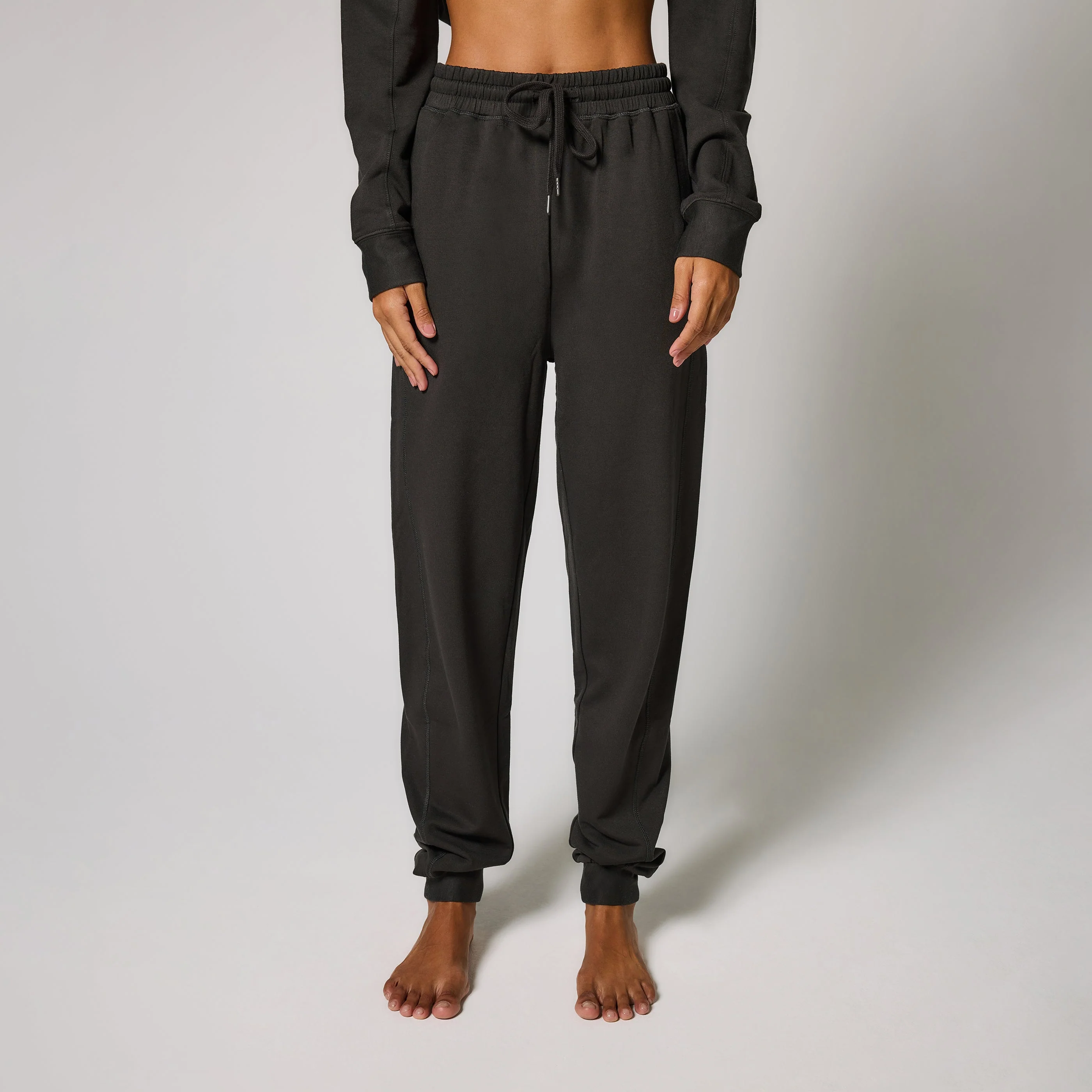 Curve Luxe Lounge Jogger - Black Coffee - Image 3