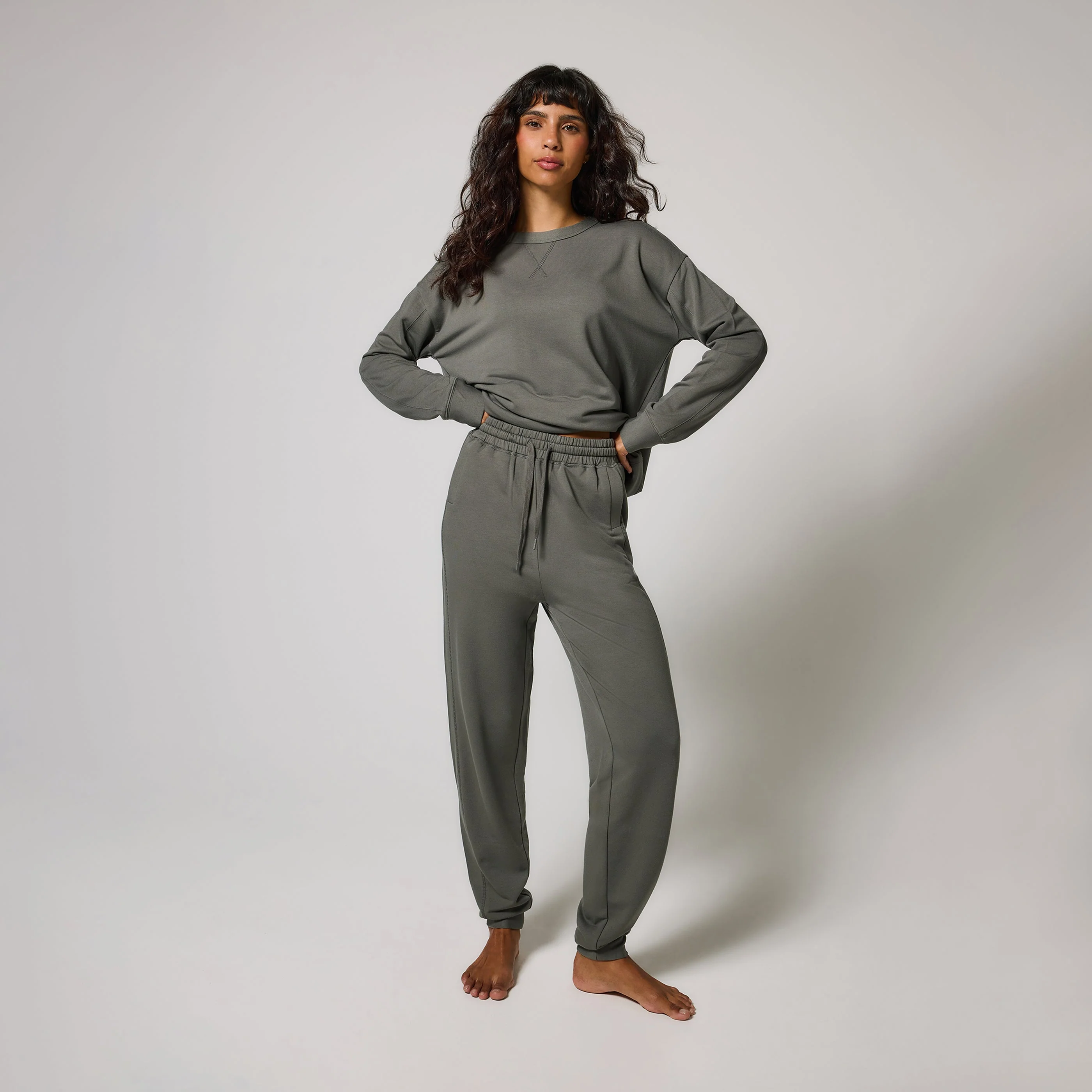 Curve Luxe Lounge Jogger - Slate Green