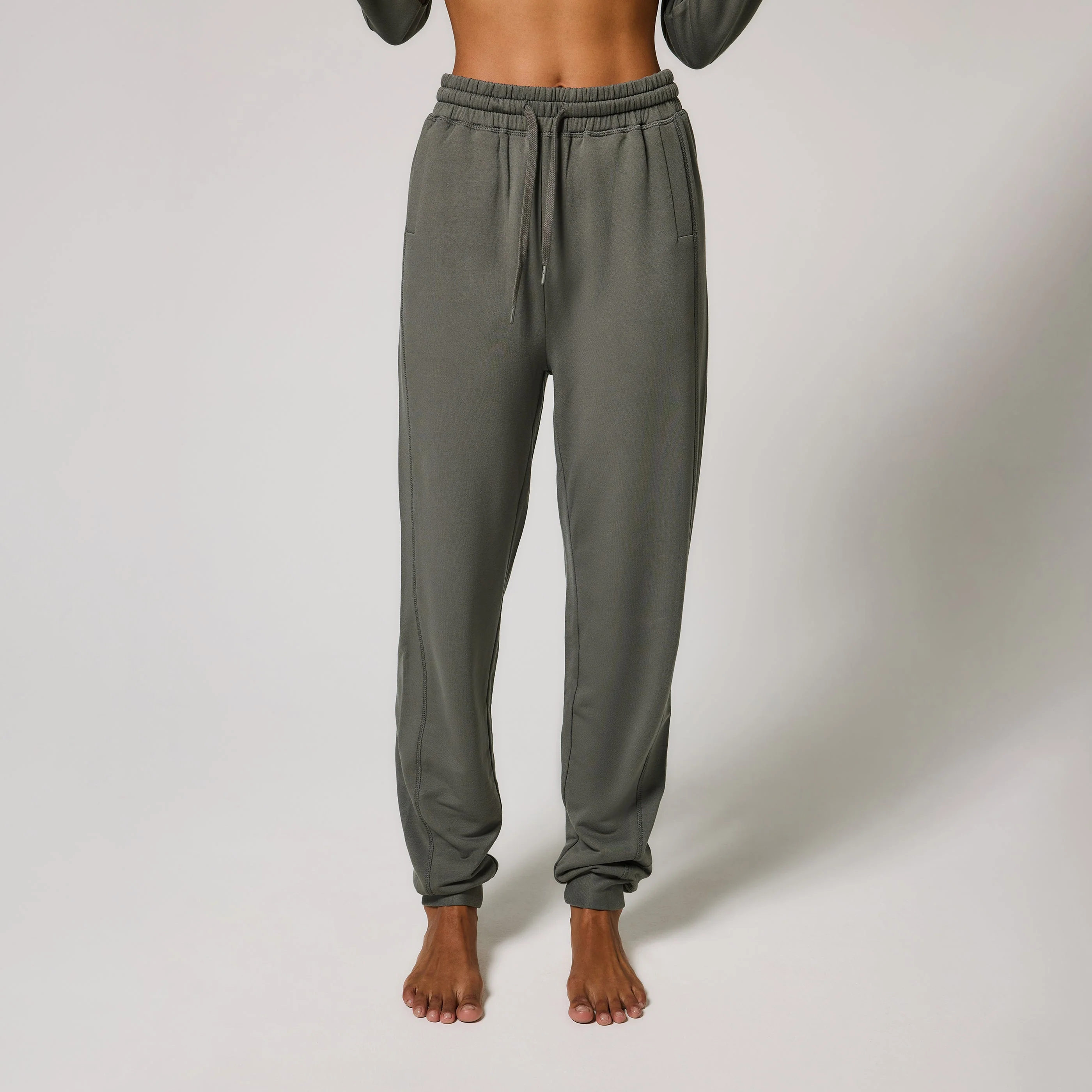 Curve Luxe Lounge Jogger - Slate Green - Image 5