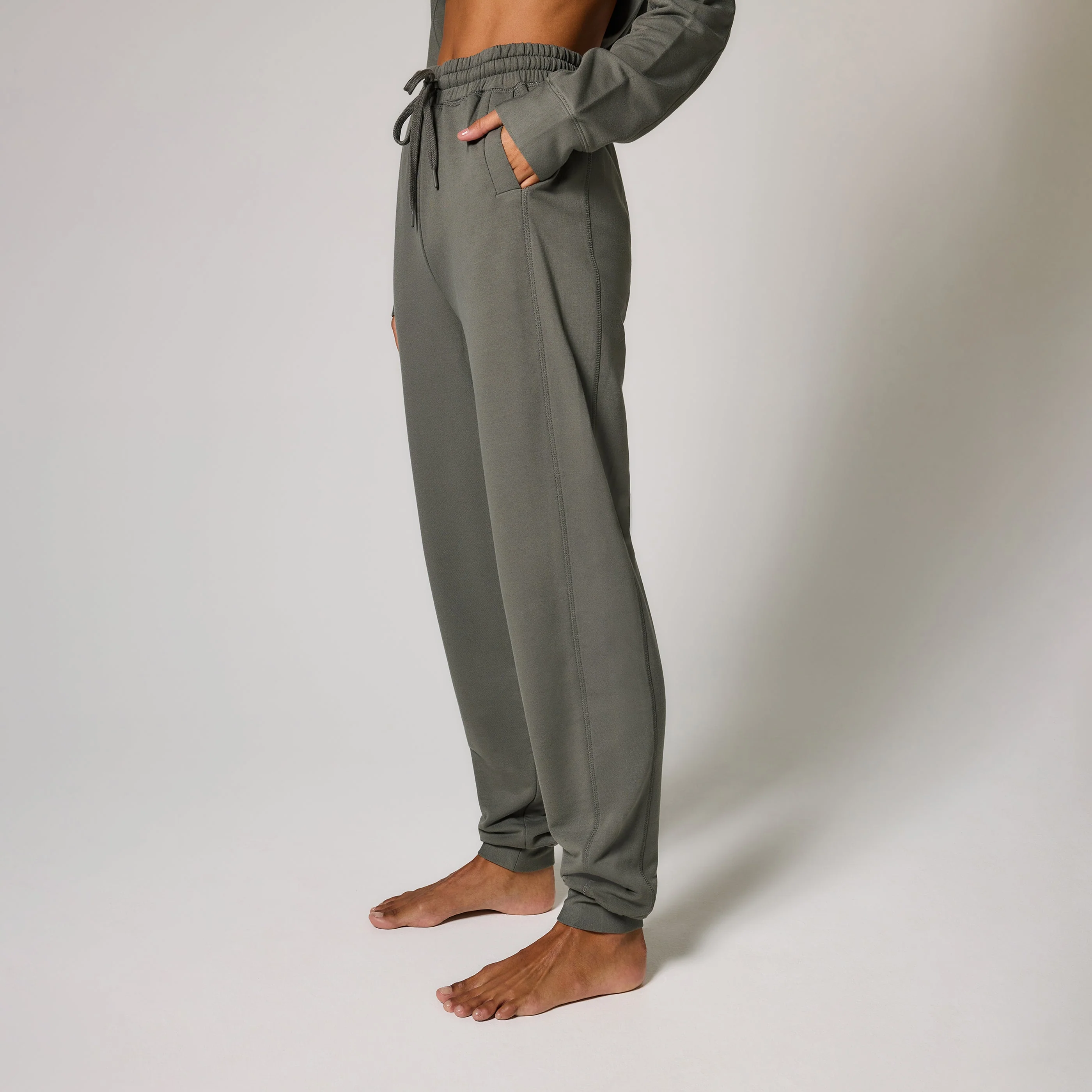 Curve Luxe Lounge Jogger - Slate Green - Image 6