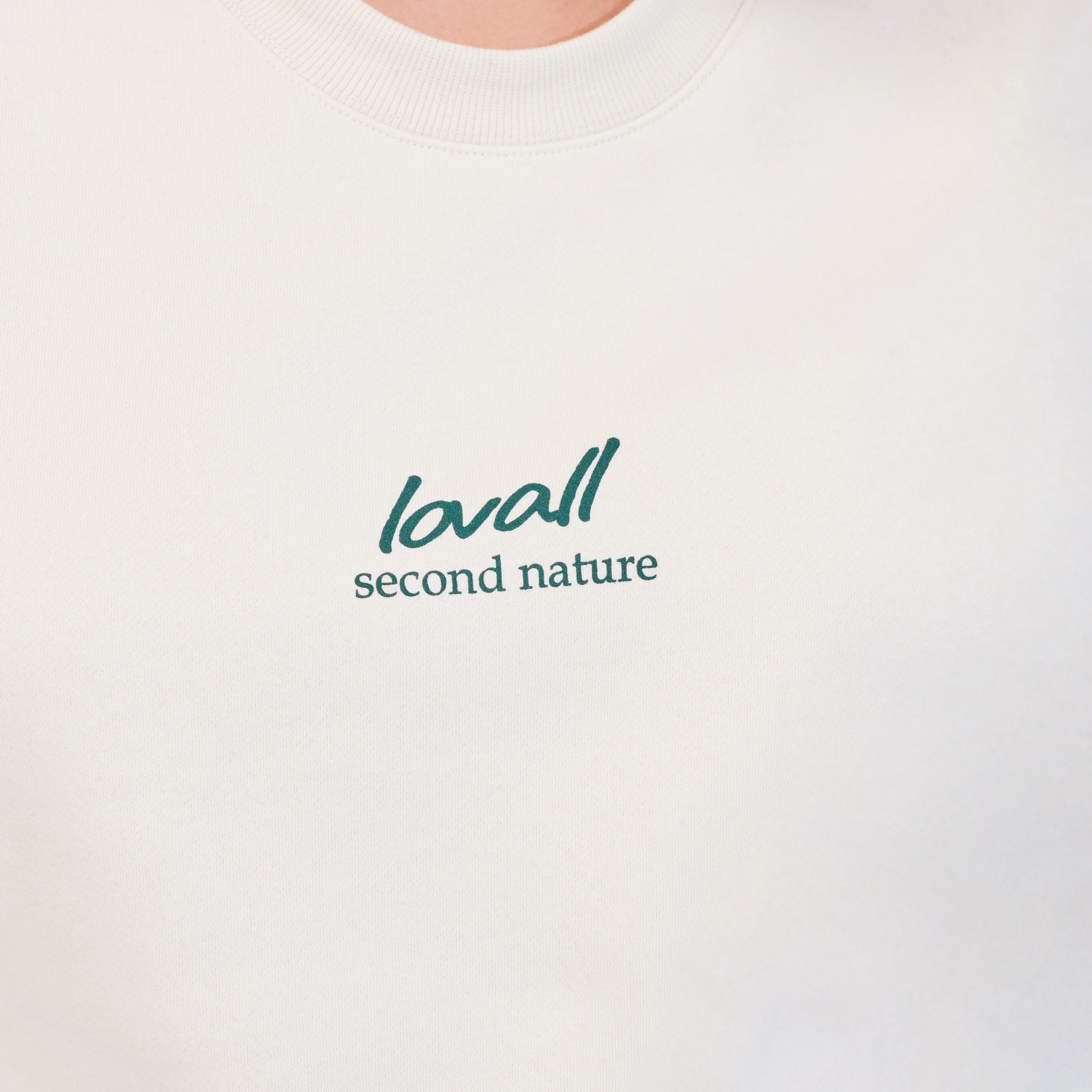 Curve Organic Oversized Sweatshirt Landscape - Ecru - Image 7