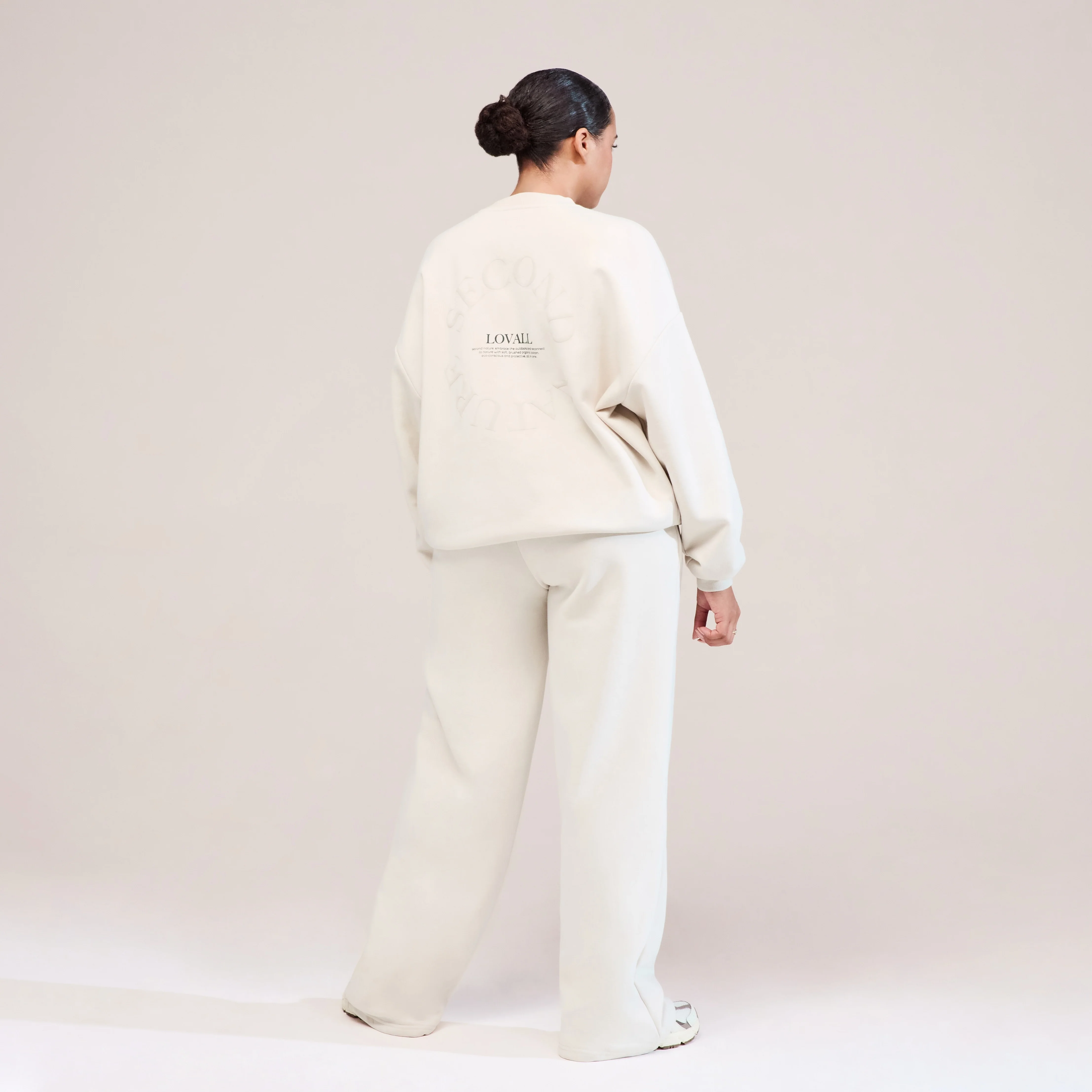 Curve Organic Oversized Sweatshirt Second Nature - Ecru - Image 5