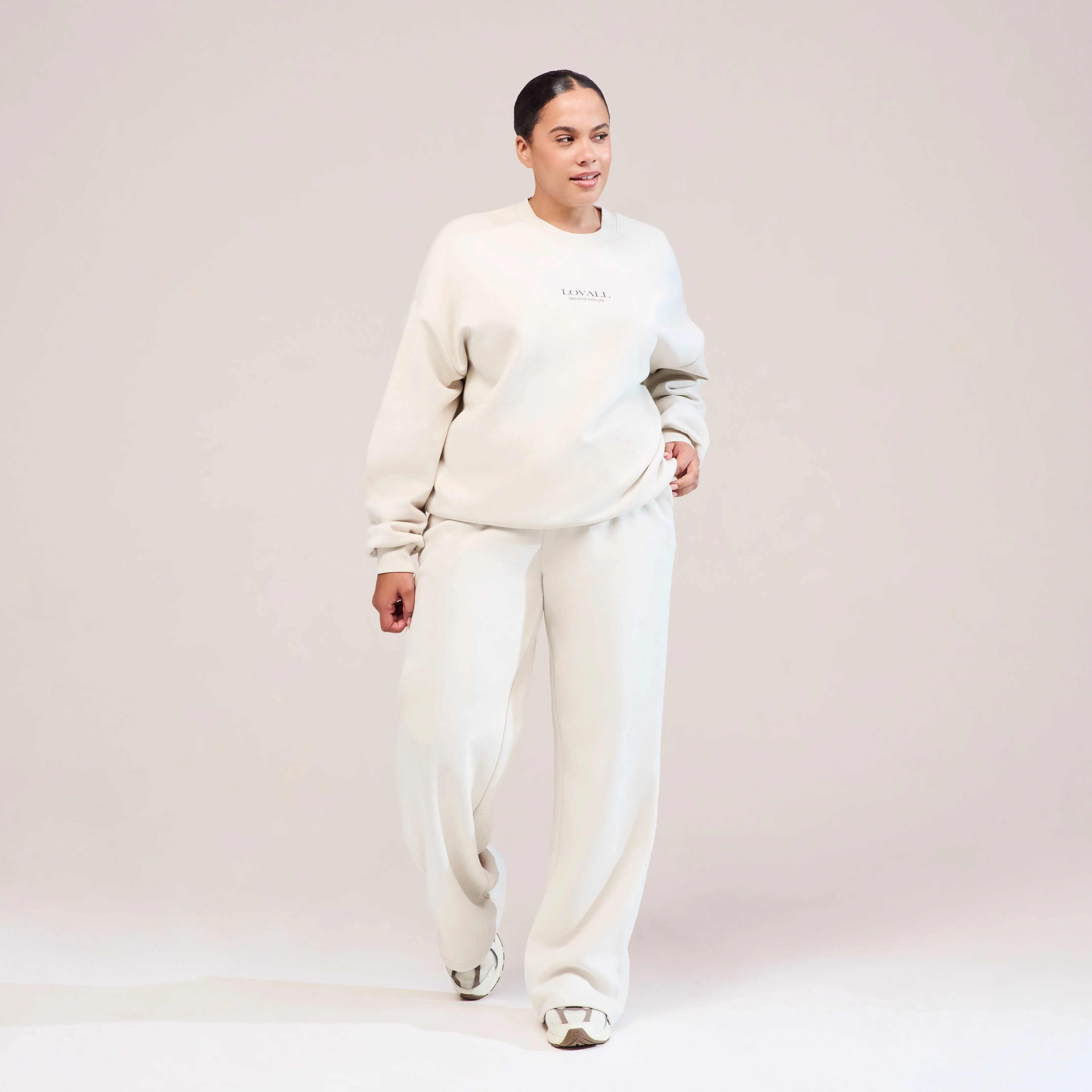 Curve Organic Oversized Sweatshirt Second Nature - Ecru - Image 6