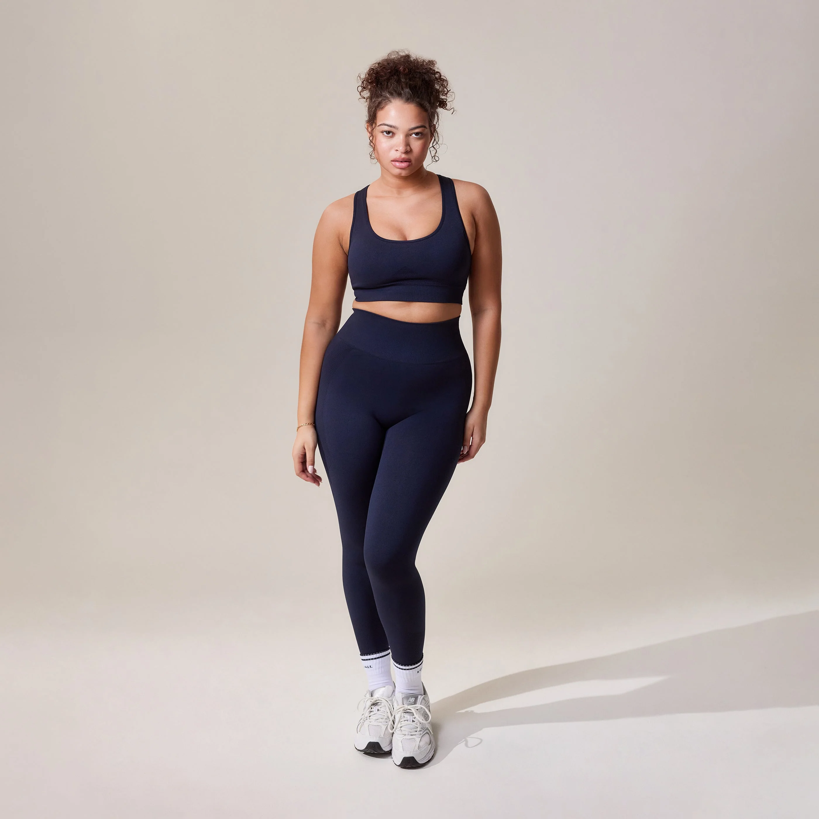 Curve Sculpt Seamless Leggings - Deep Navy - Image 2