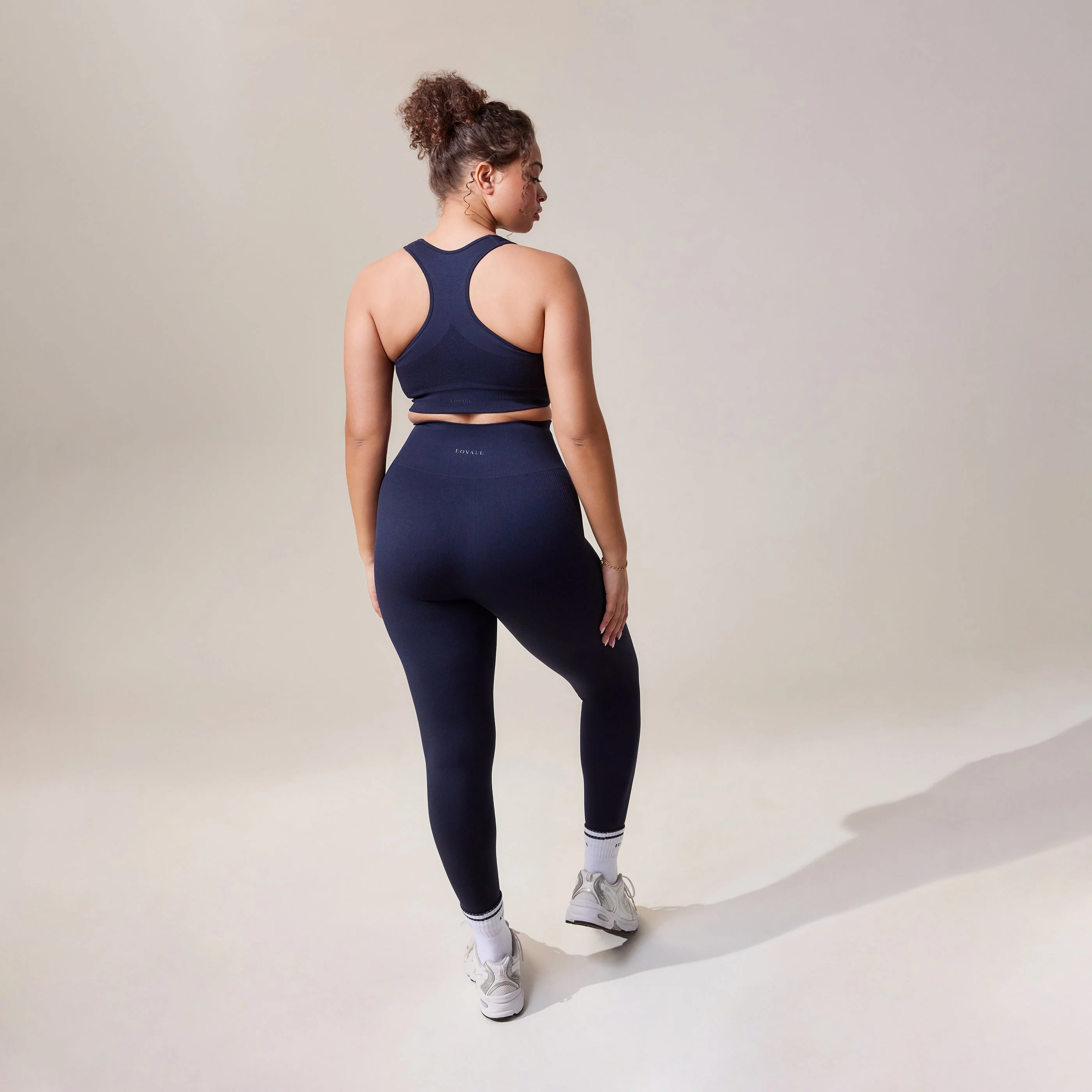 Curve Sculpt Seamless Leggings - Deep Navy - Image 3