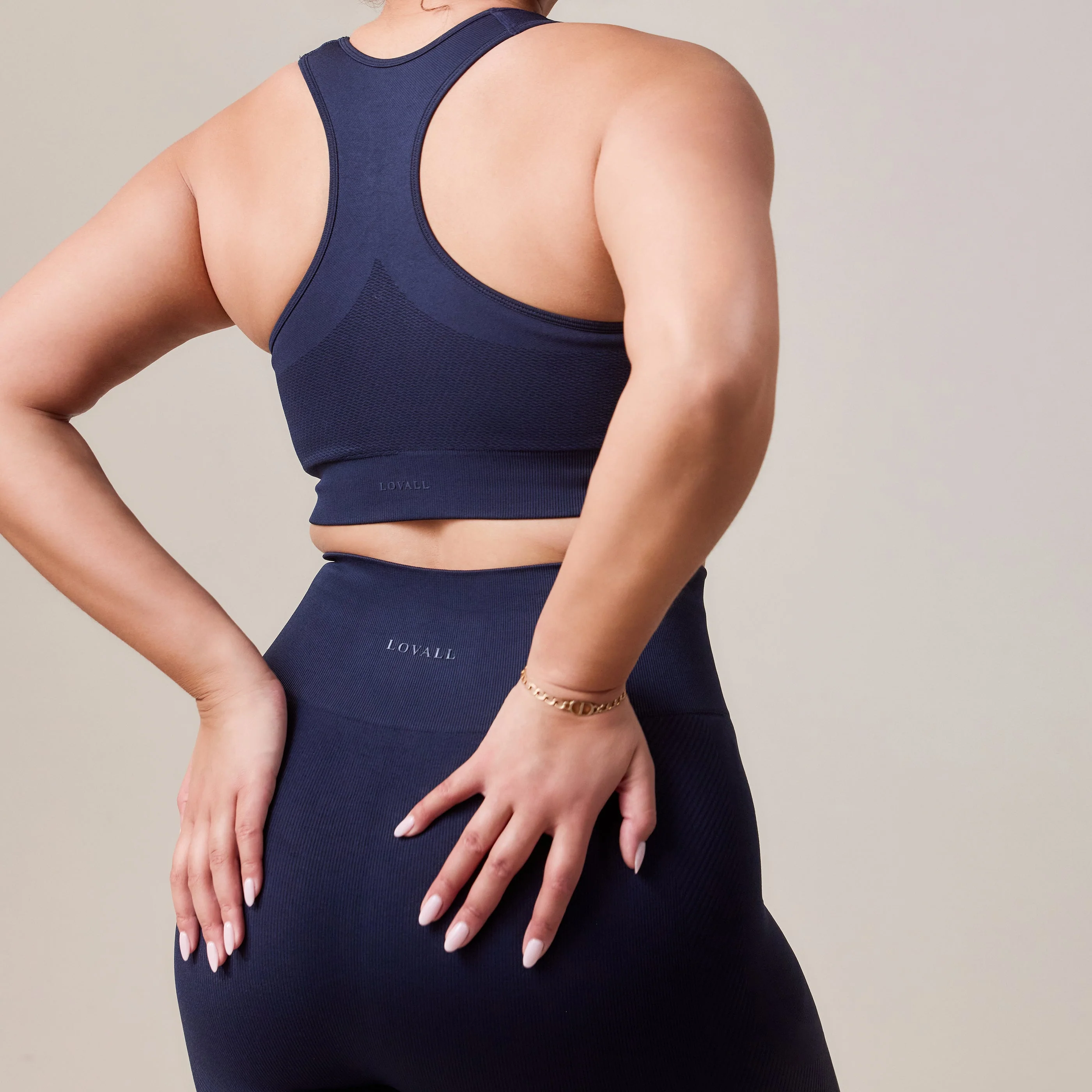 Curve Sculpt Seamless Leggings - Deep Navy - Image 5