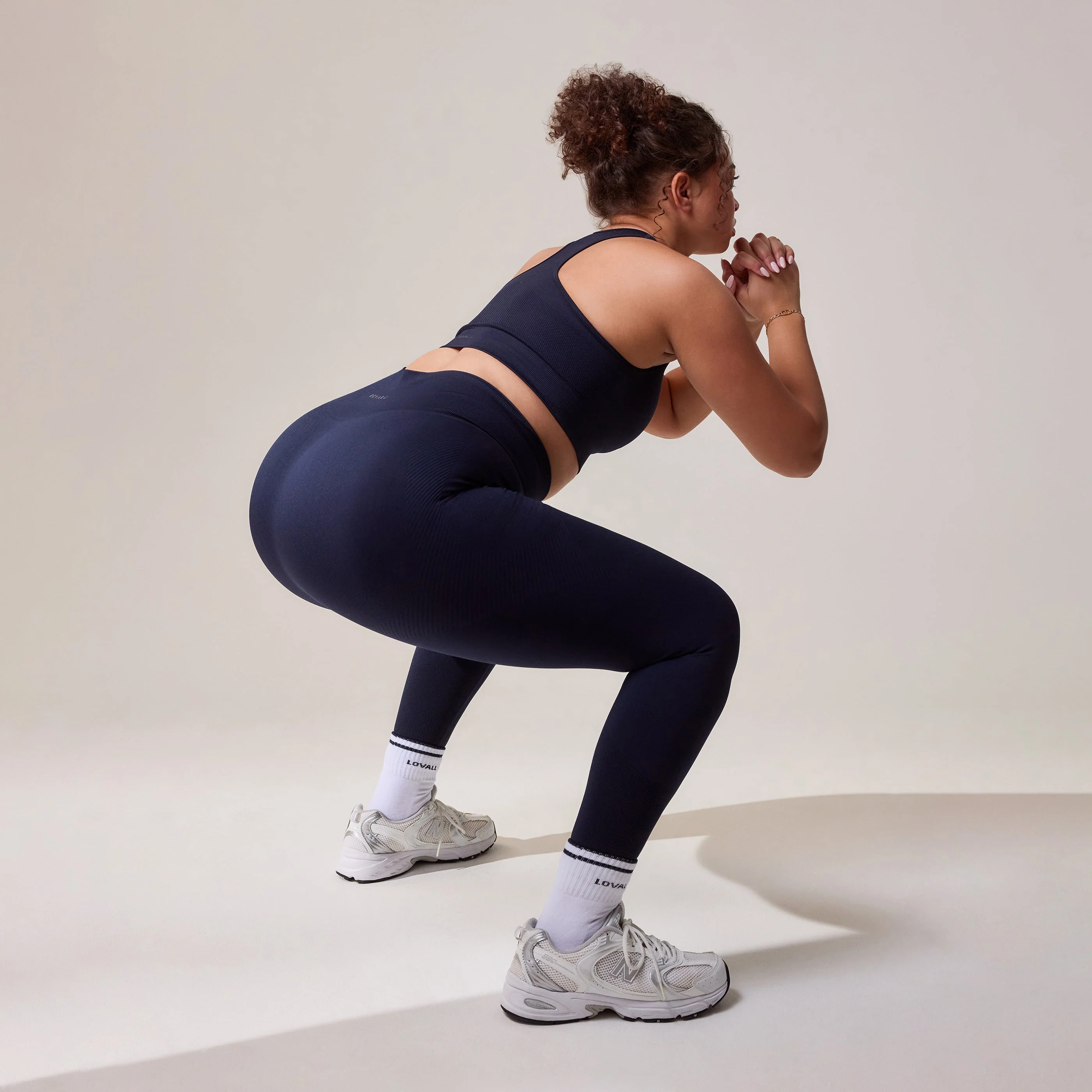Curve Sculpt Seamless Leggings - Deep Navy - Image 6