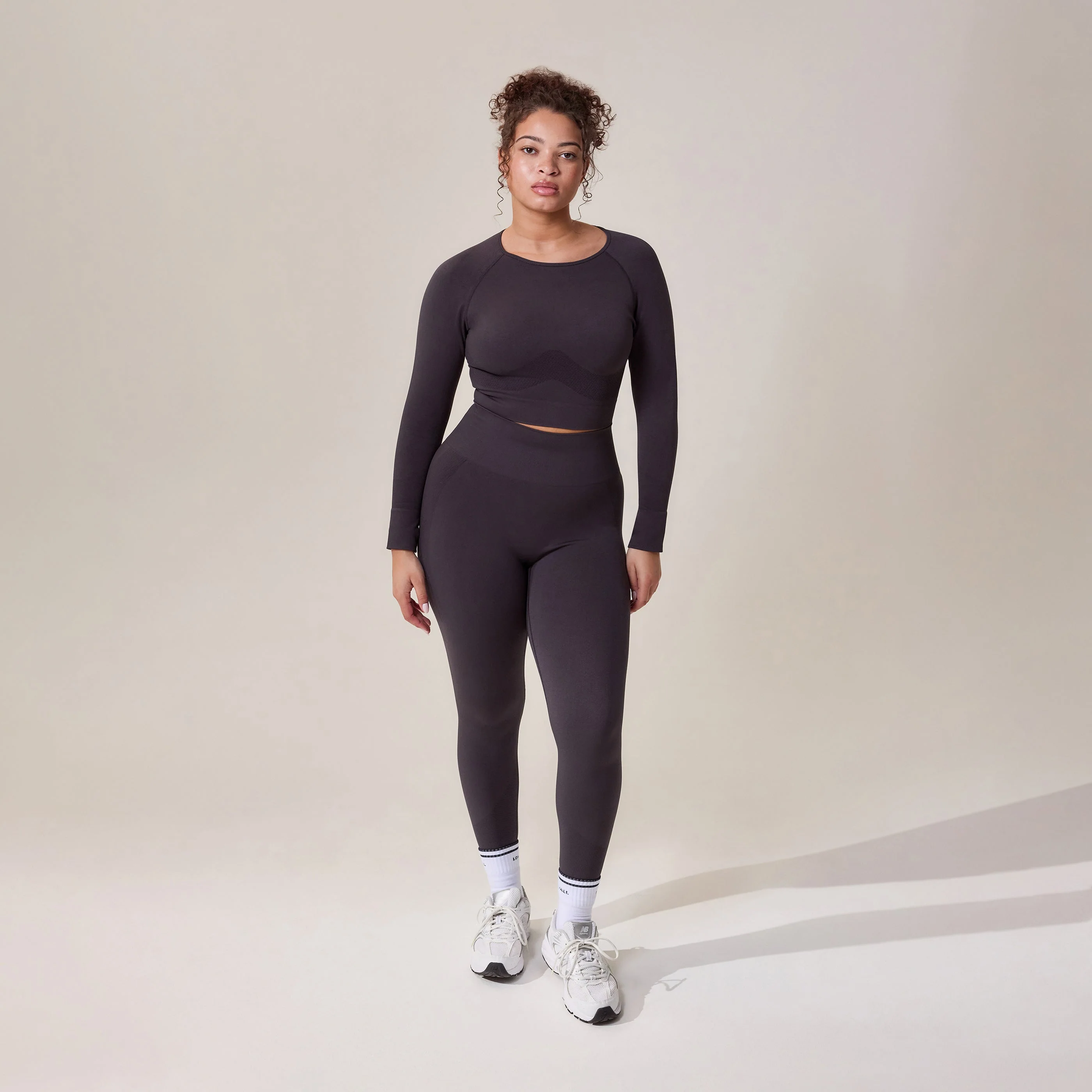 Curve Sculpt Seamless Long Sleeve Top - Shadow - Image 6