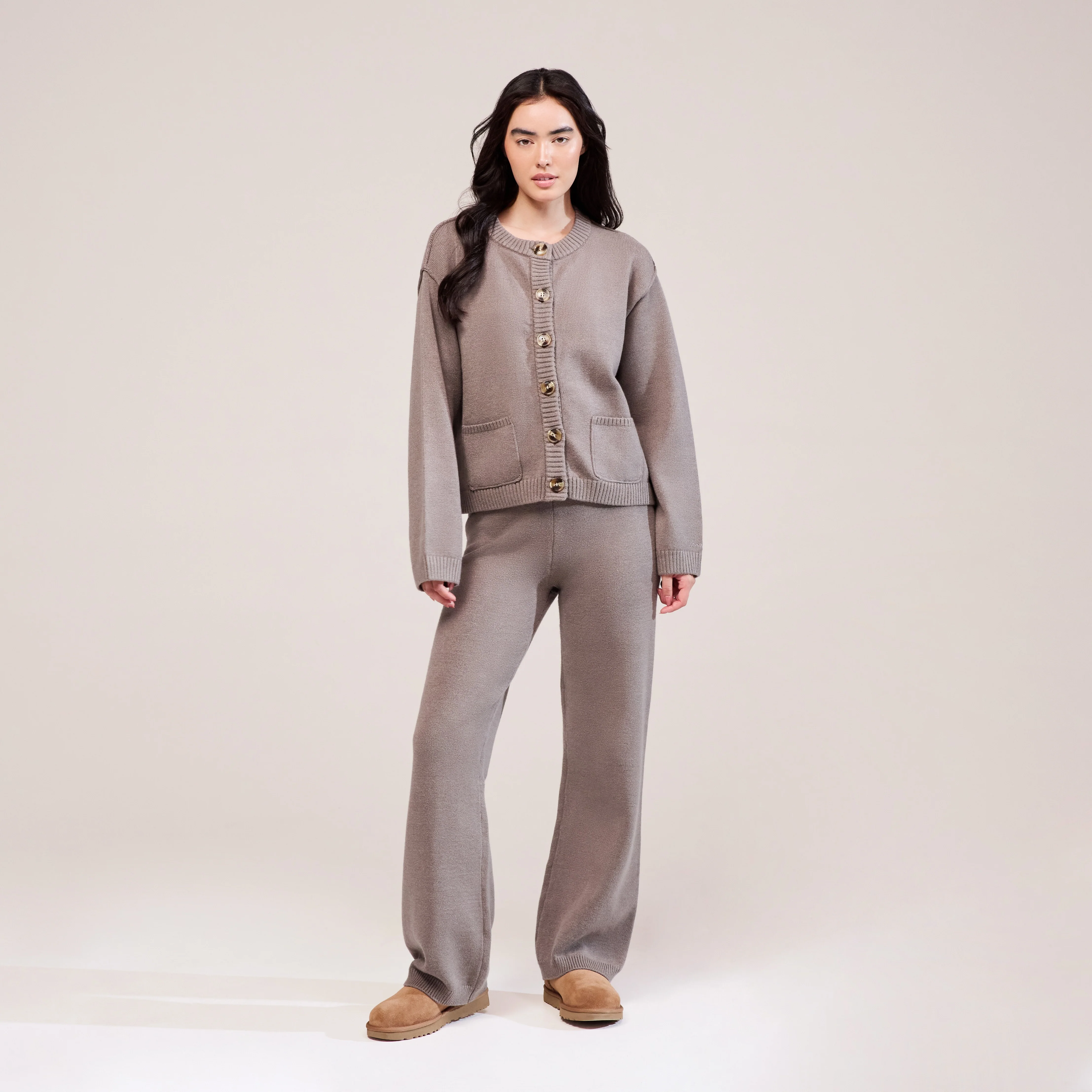Curve Soft Knit Cardigan - Mocha - Image 6