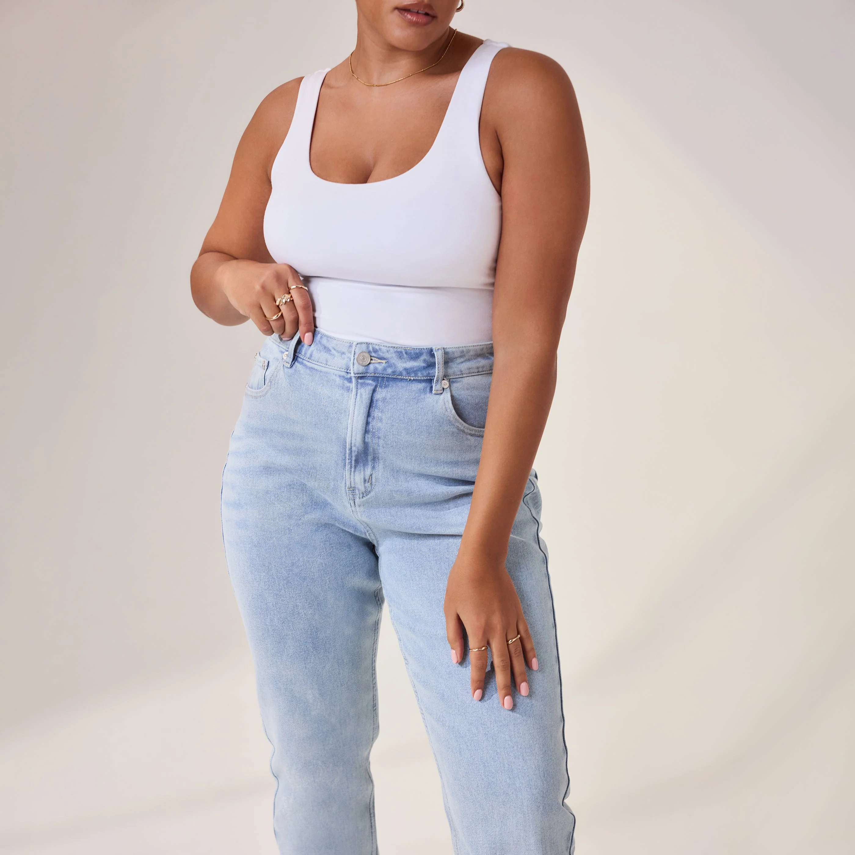 Curve Straight Jeans - Light Bleach - Image 5