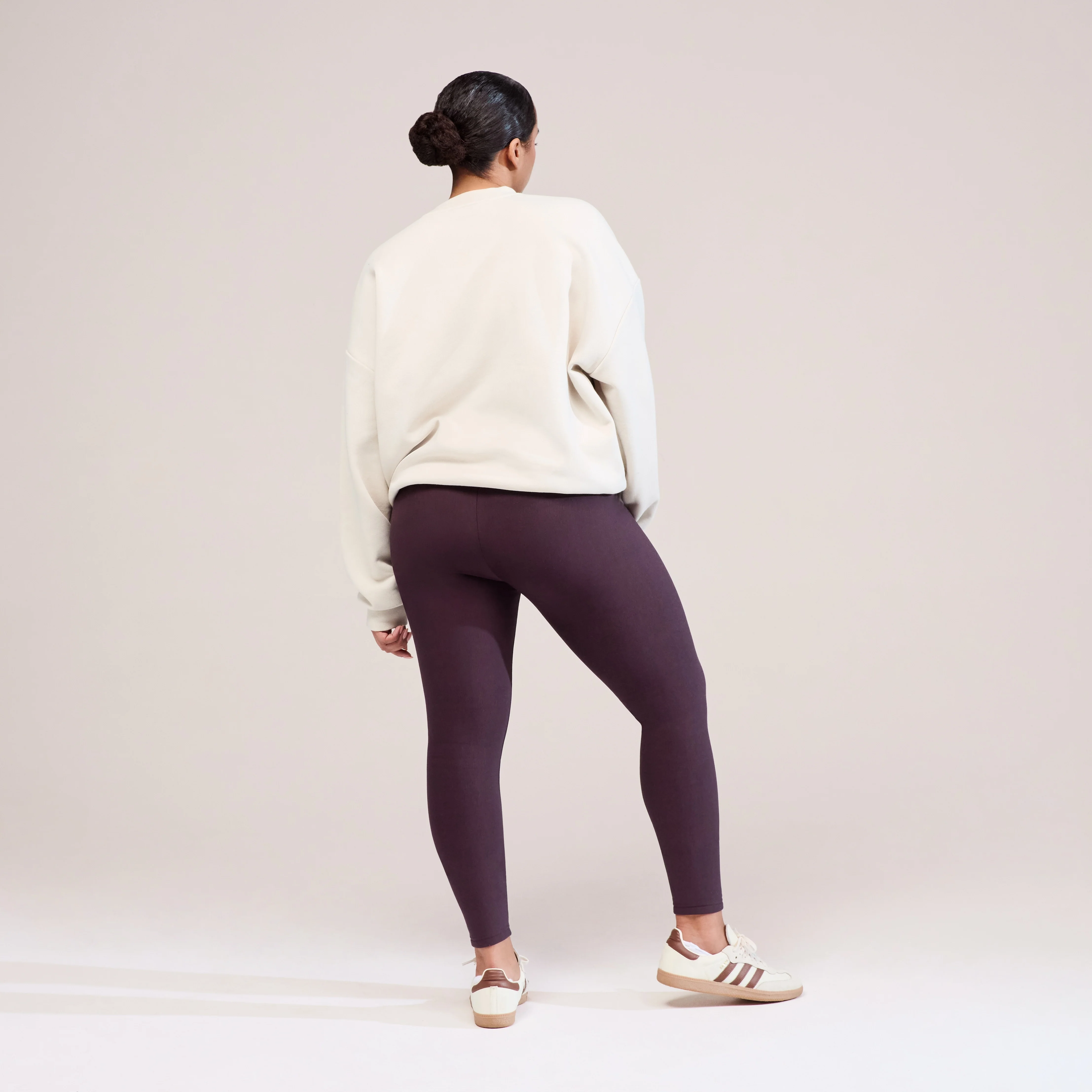 Winter Everyday High Waisted Leggings - Wine - Image 3