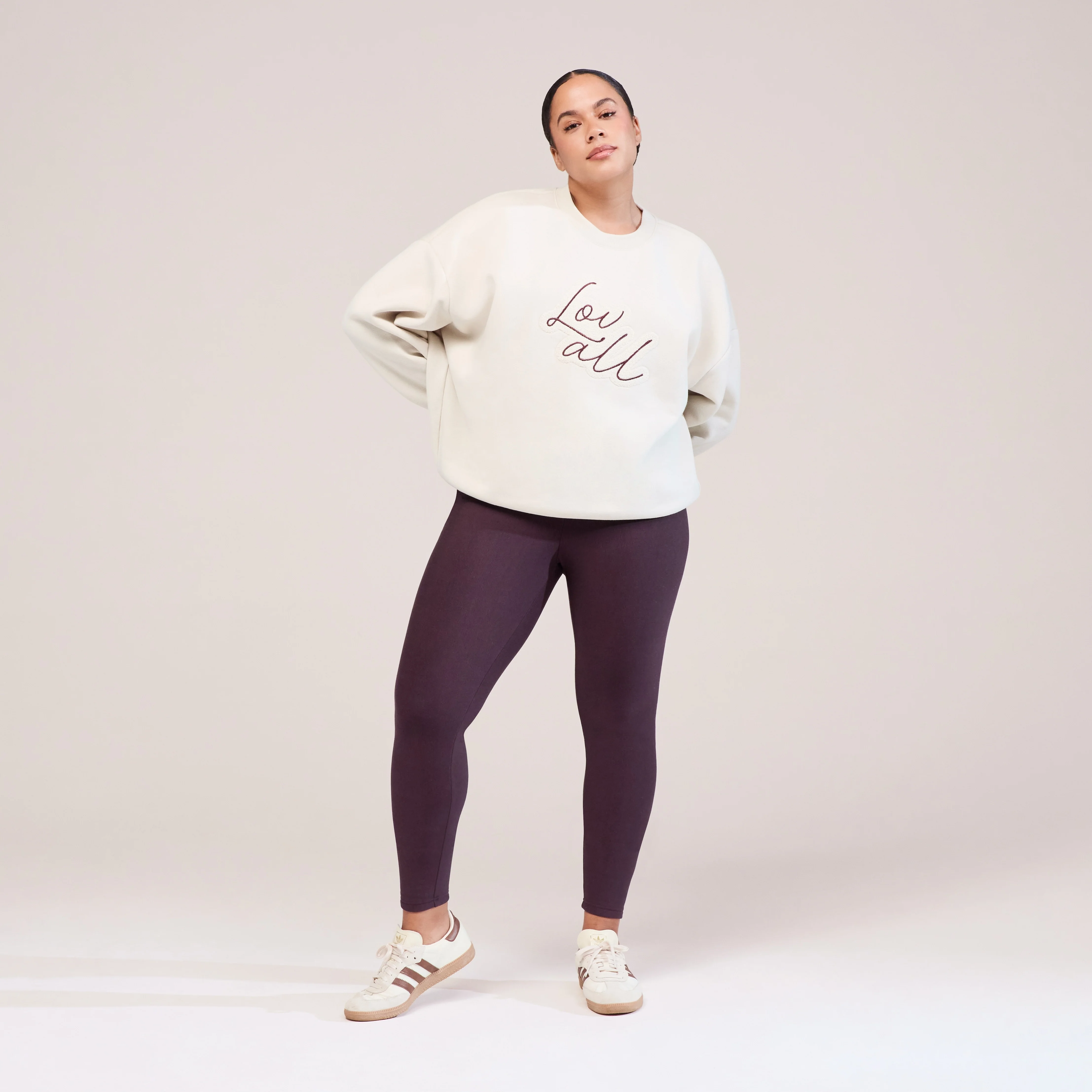 Winter Everyday High Waisted Leggings - Wine - Image 2