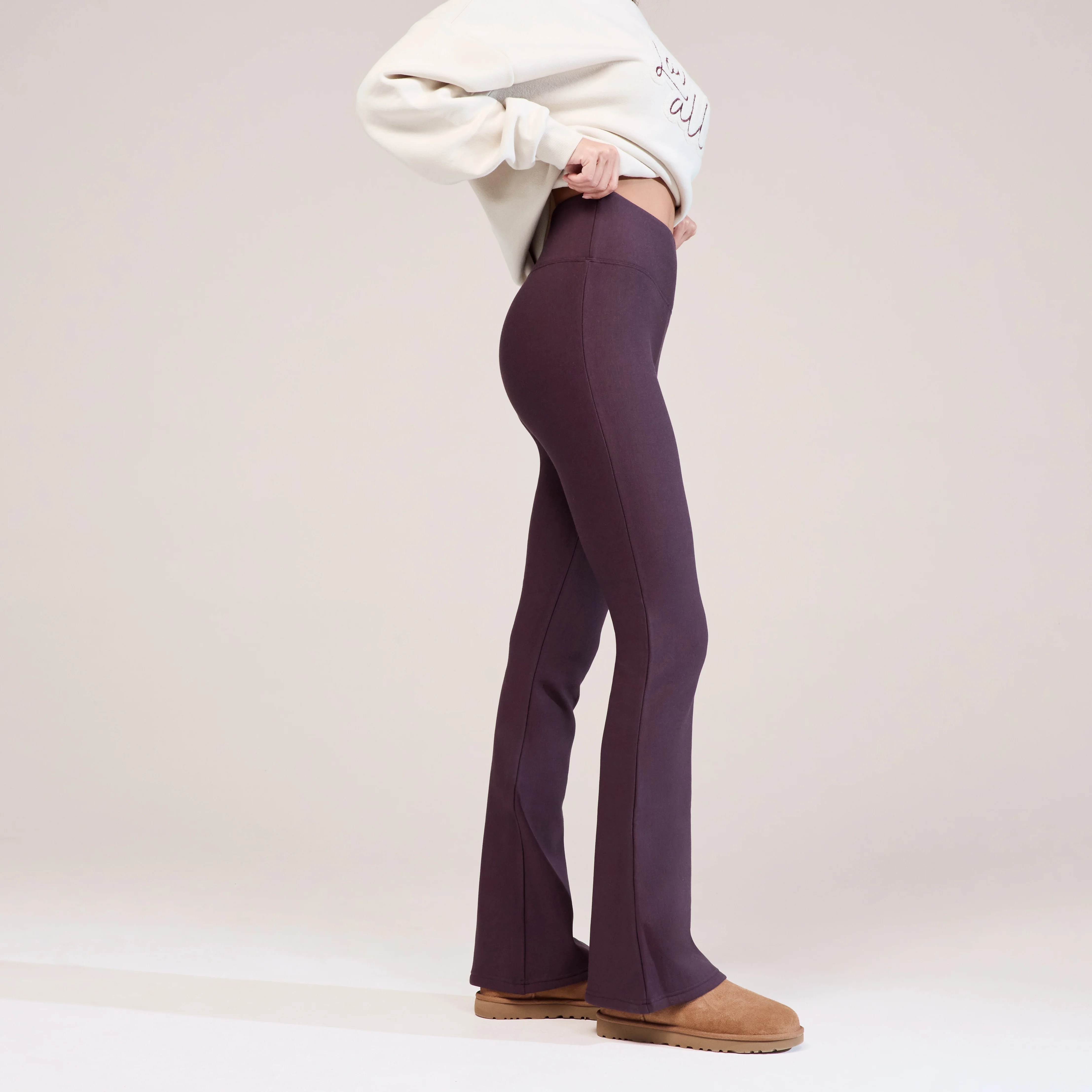 Winter Flare Leggings - Wine - Image 5