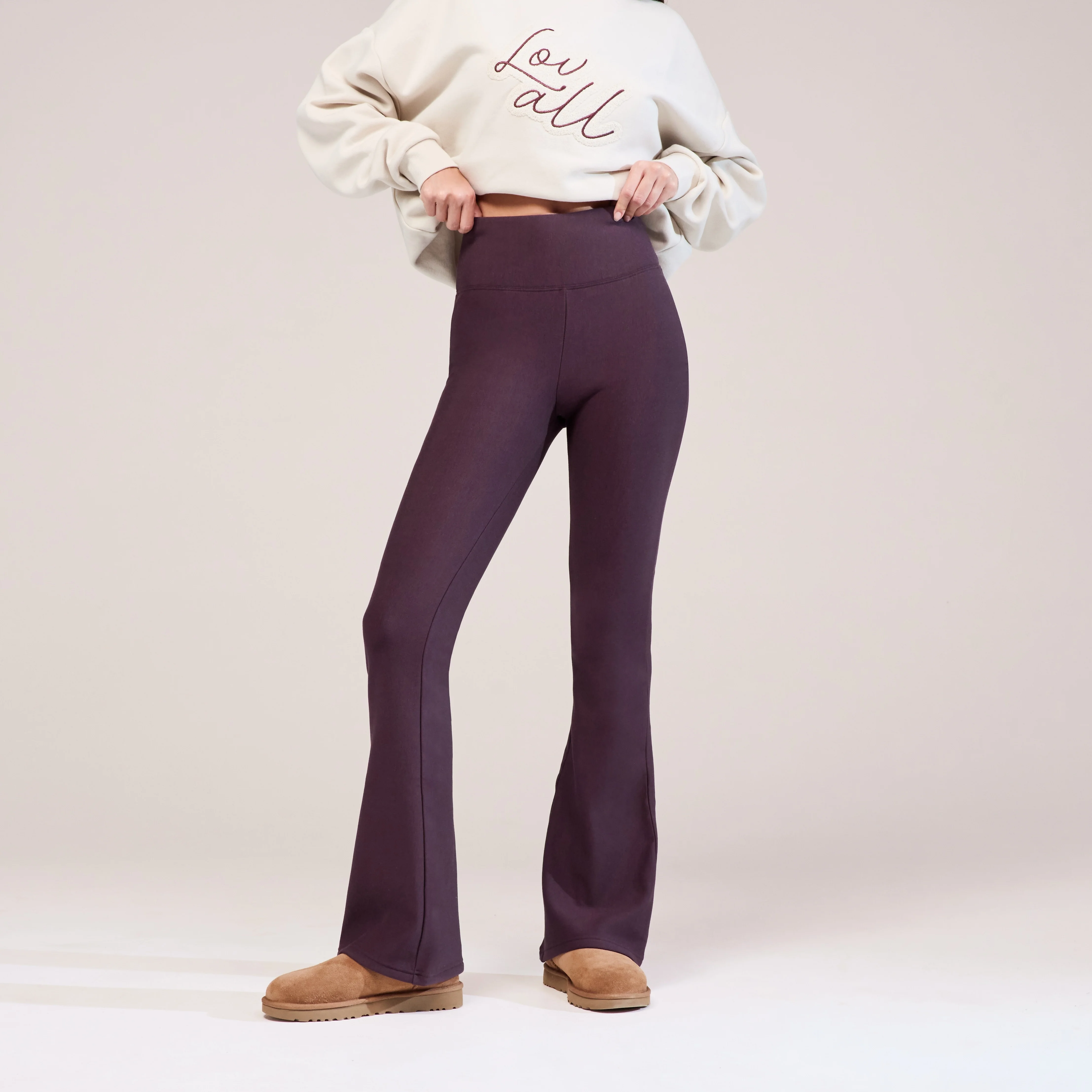Winter Flare Leggings - Wine - Image 6