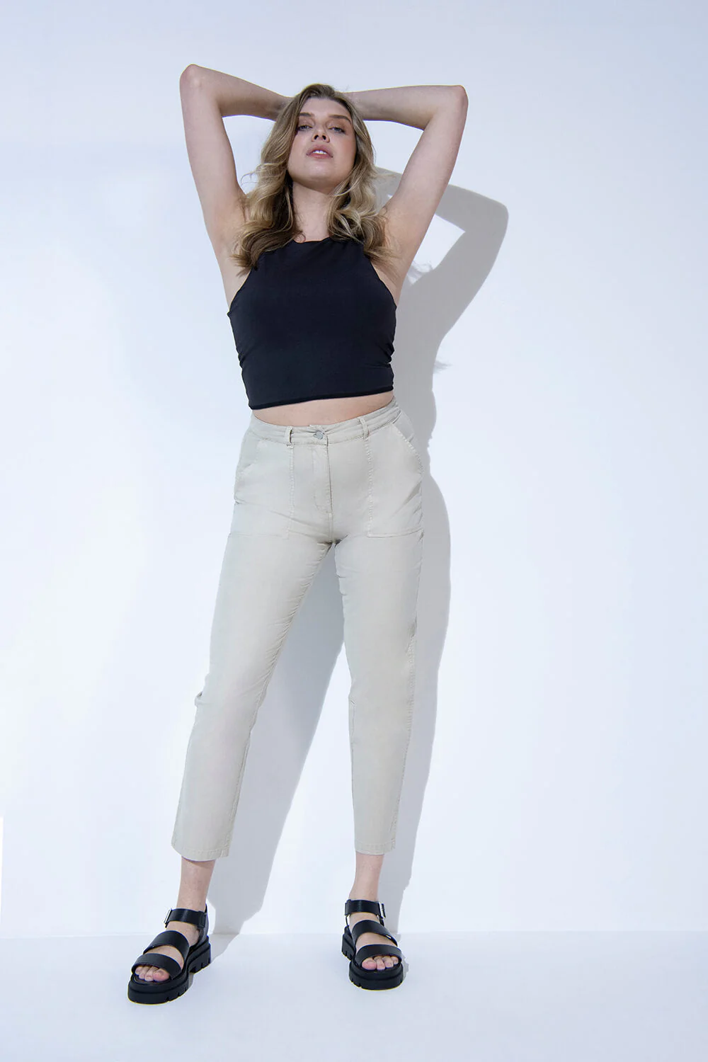 Everyday Chino Trousers - Beige - Image 6