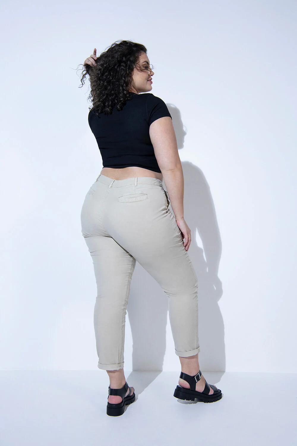 Everyday Chino Trousers - Beige - Image 8