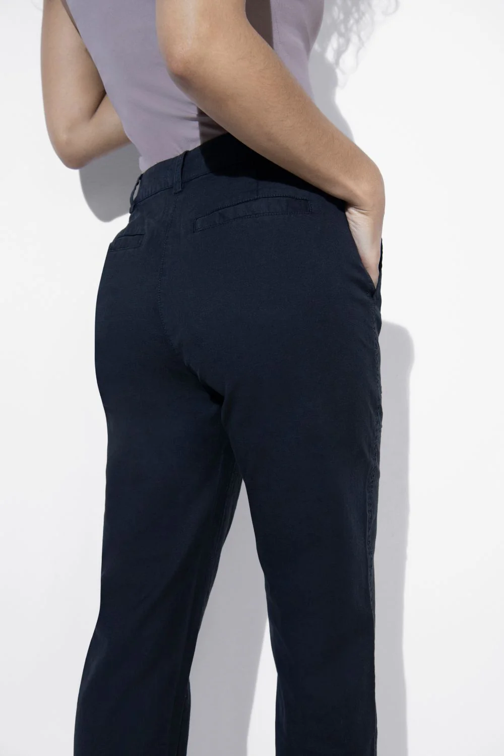 Everyday Chino Trousers - Black - Image 4
