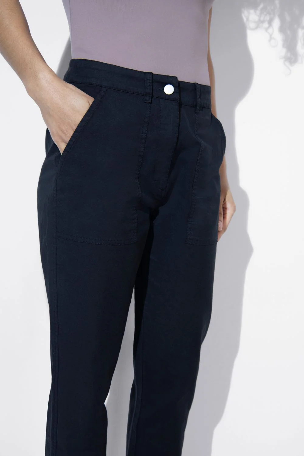 Everyday Chino Trousers - Black - Image 5