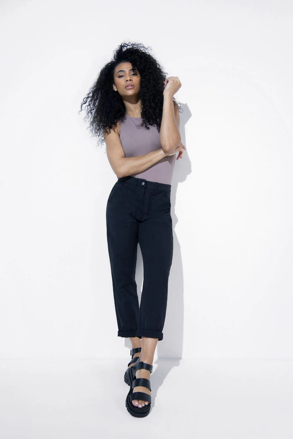 Everyday Chino Trousers - Black - Image 6