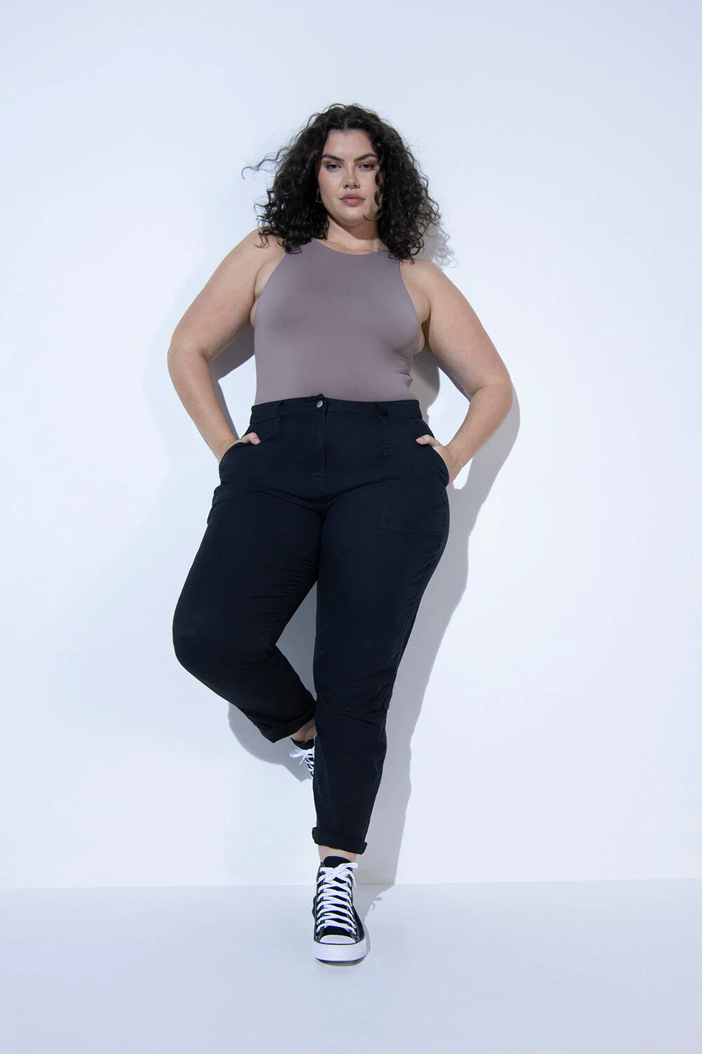 Everyday Chino Trousers - Black - Image 7